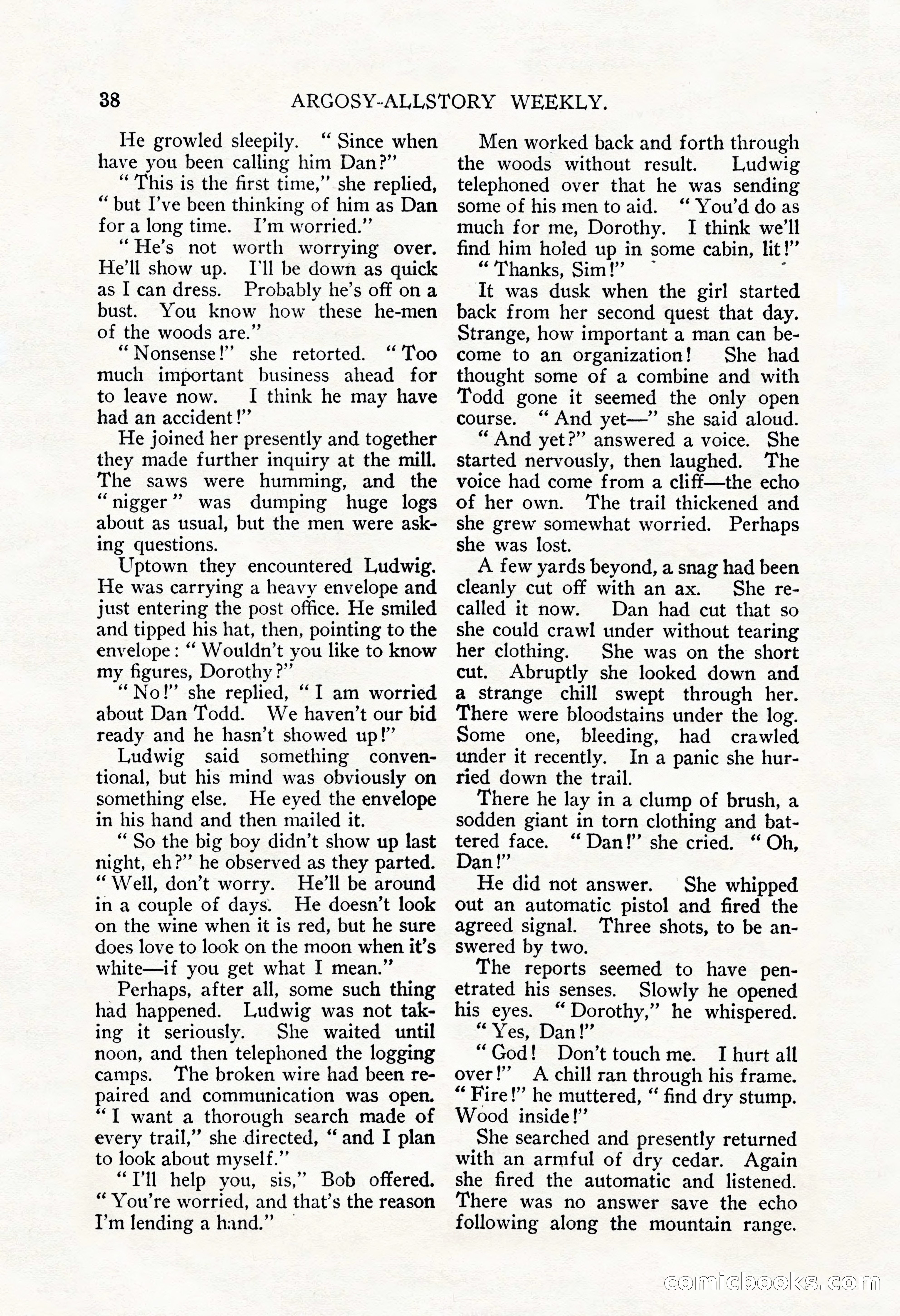 Argosy All-Story Weekly, September 22, 1928 — page 42 of 148