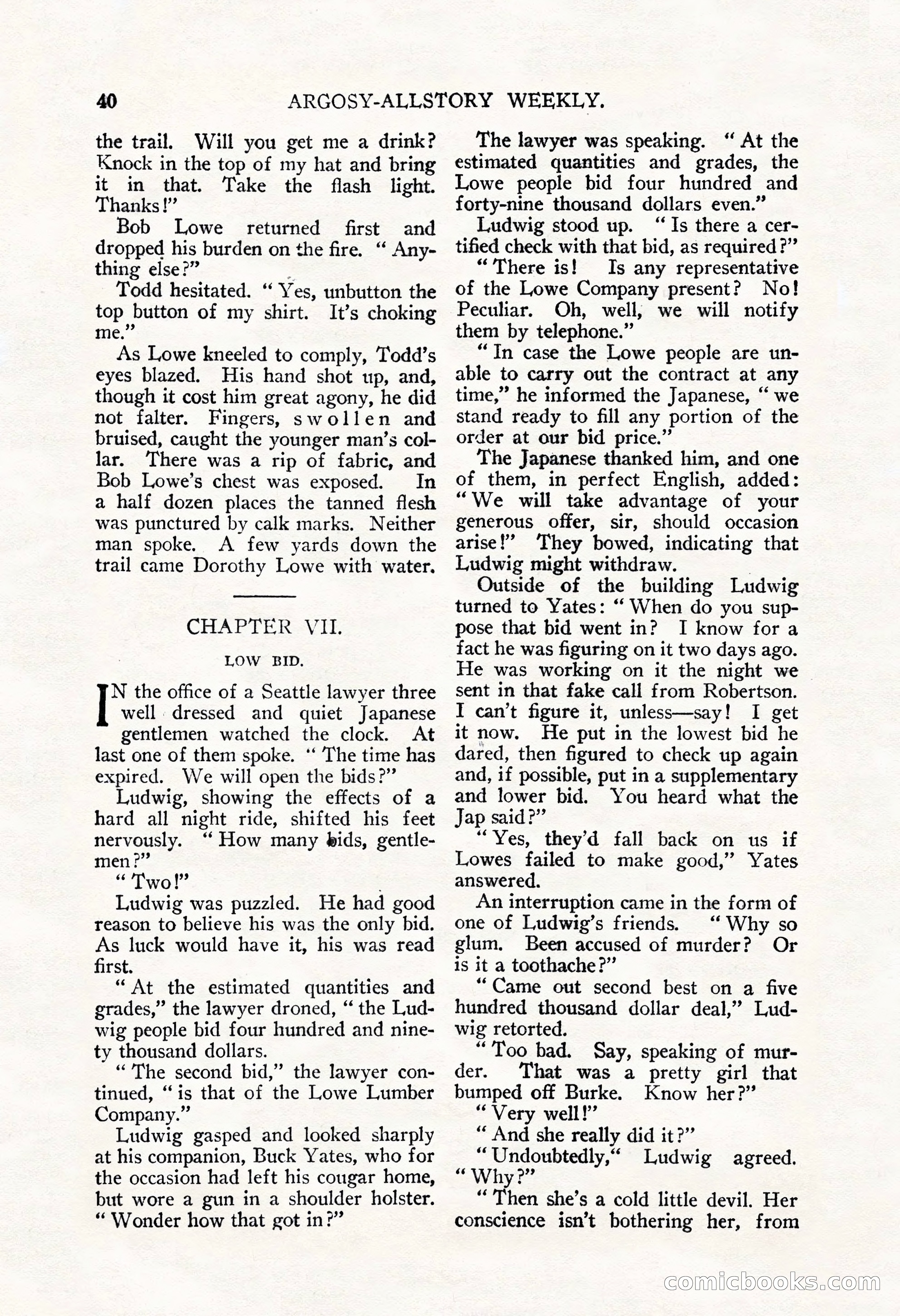 Argosy All-Story Weekly, September 22, 1928 — page 44 of 148