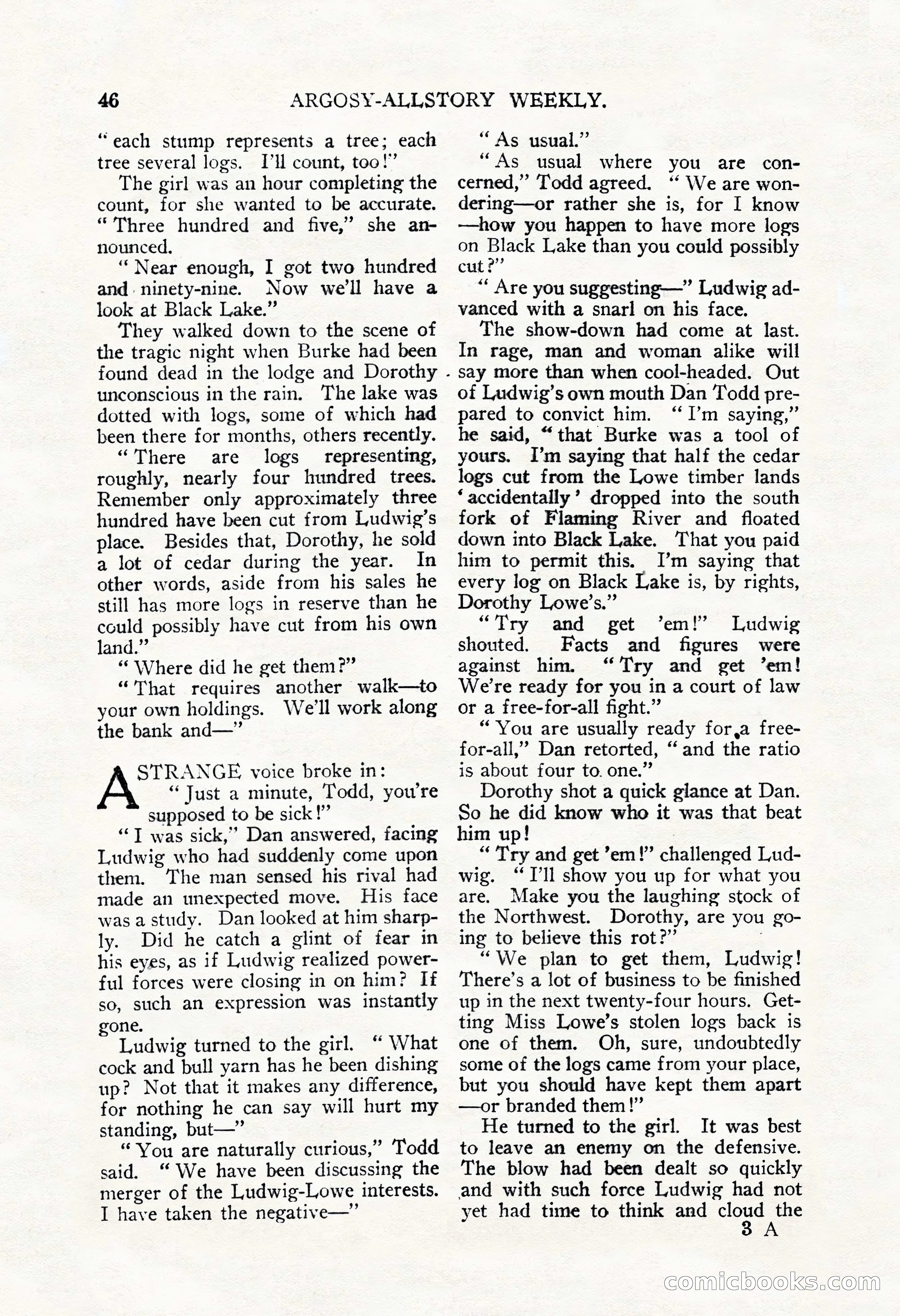 Argosy All-Story Weekly, September 22, 1928 — page 50 of 148