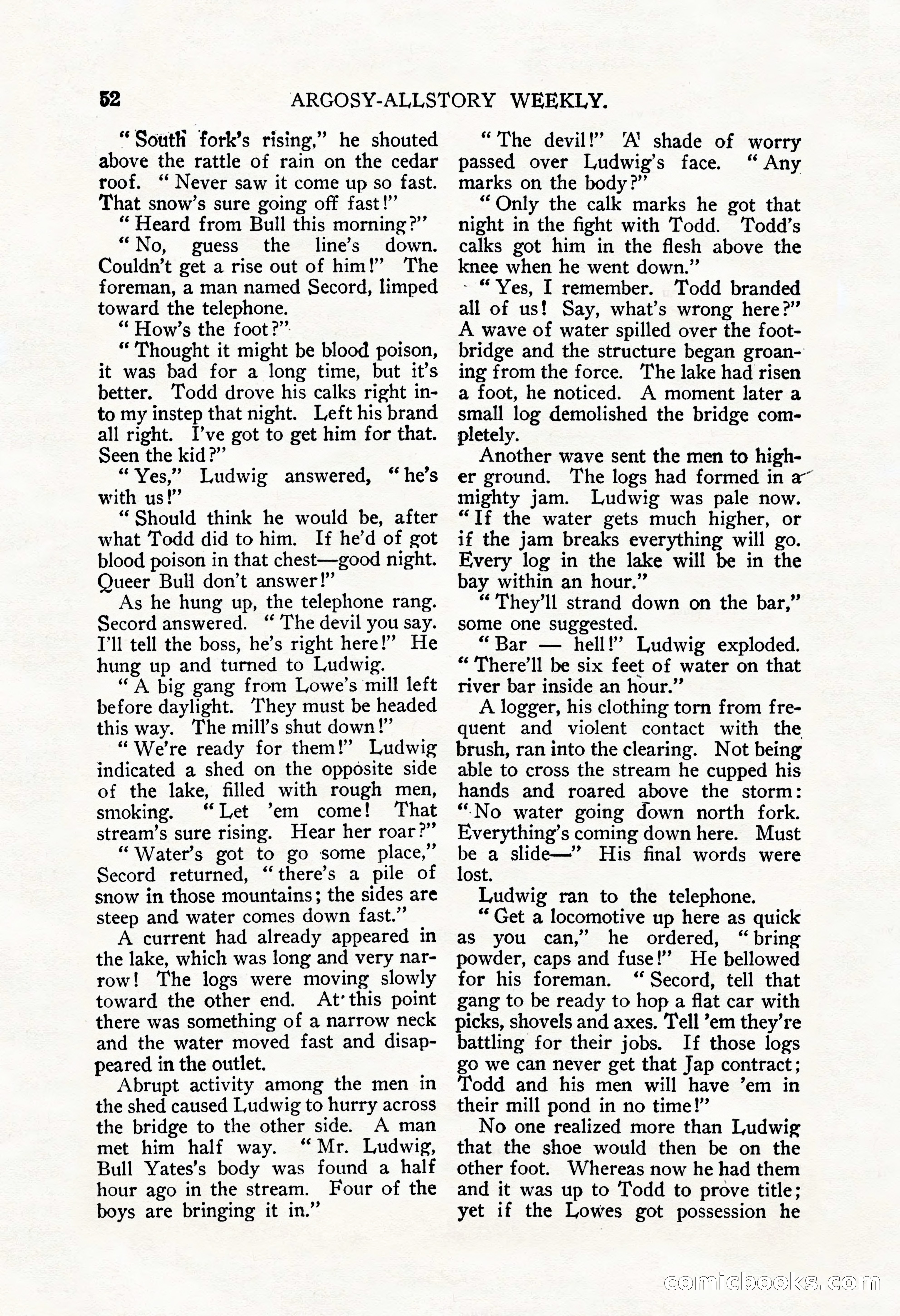 Argosy All-Story Weekly, September 22, 1928 — page 56 of 148