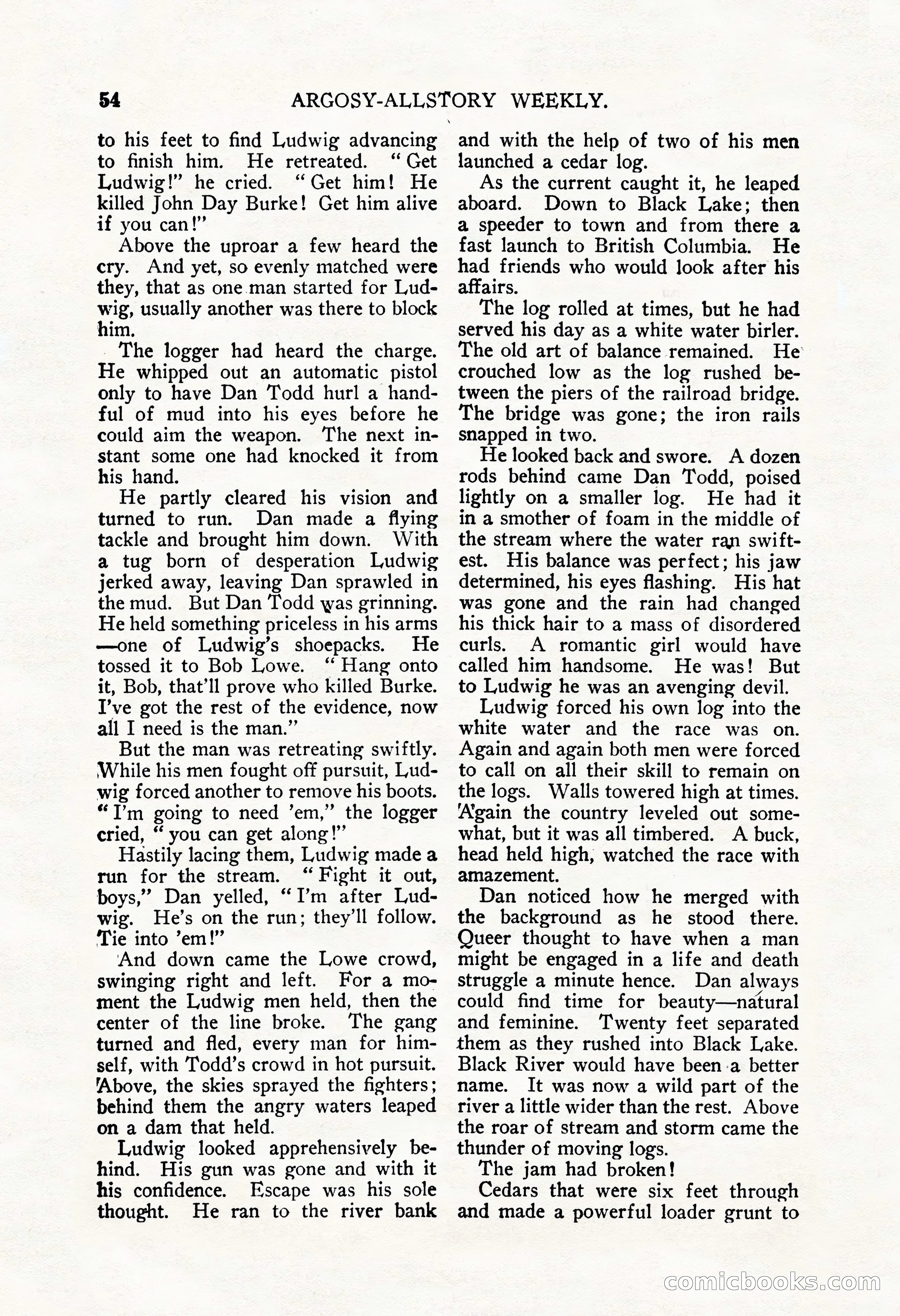 Argosy All-Story Weekly, September 22, 1928 — page 58 of 148