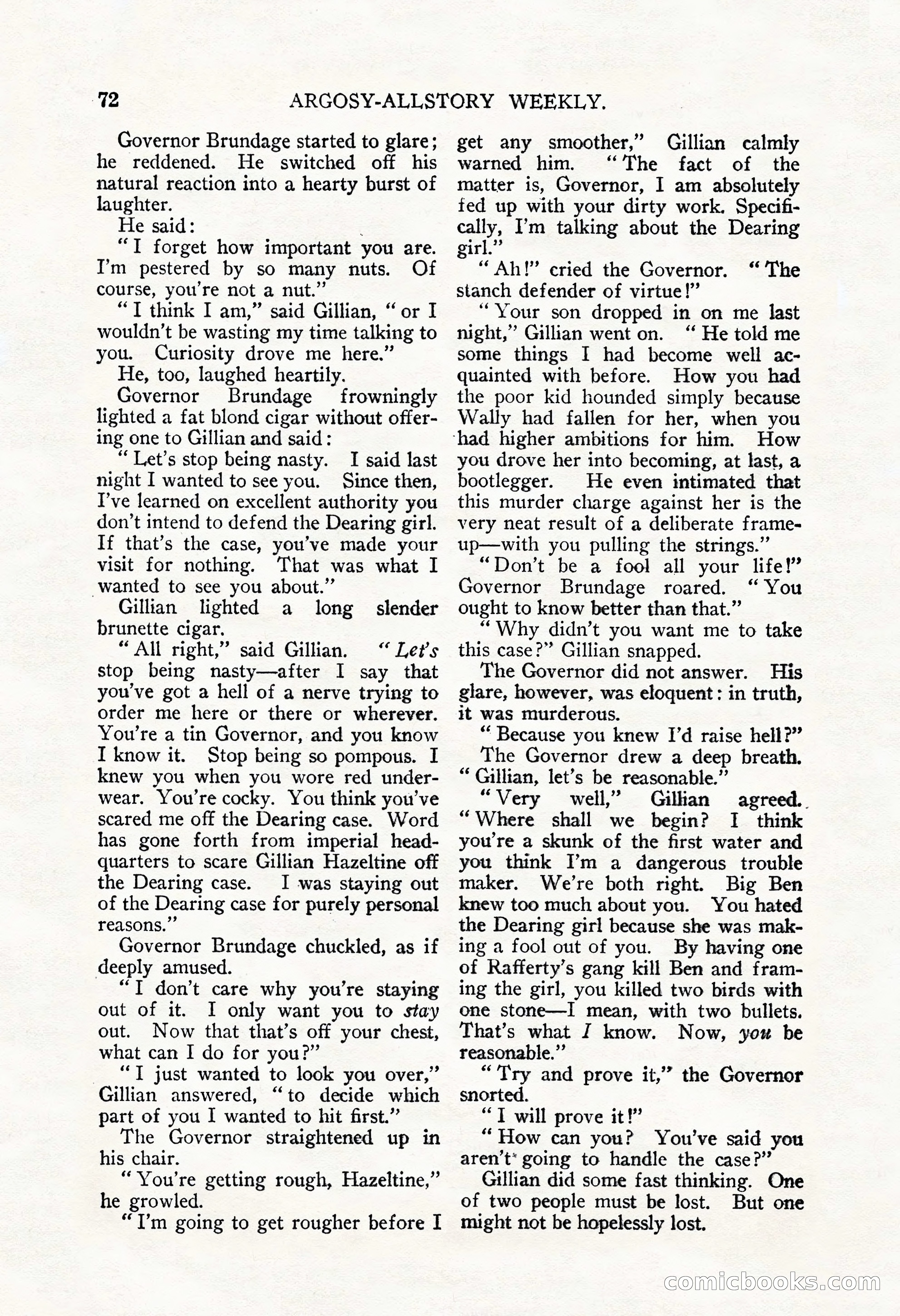 Argosy All-Story Weekly, September 22, 1928 — page 76 of 148