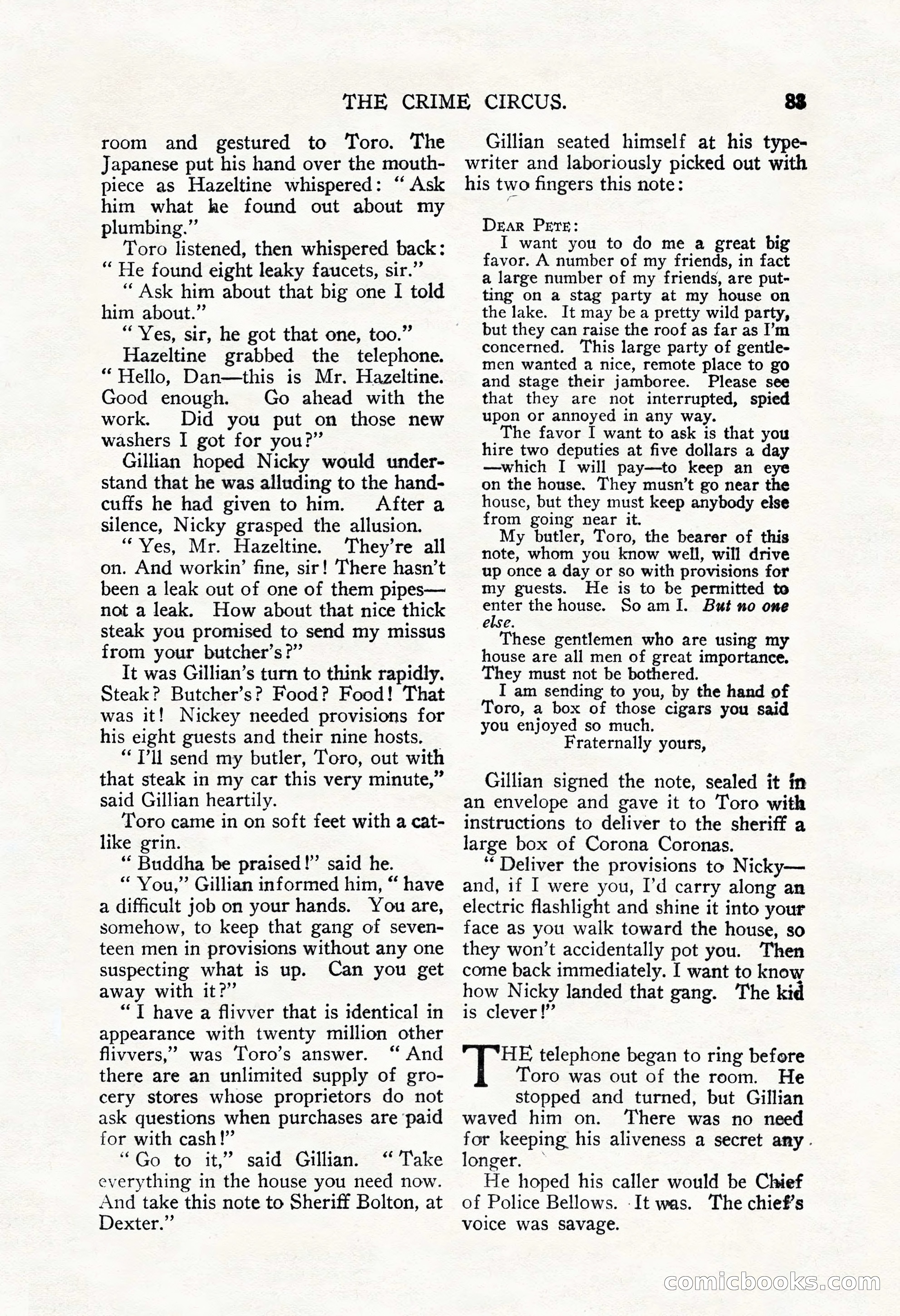 Argosy All-Story Weekly, September 22, 1928 — page 87 of 148