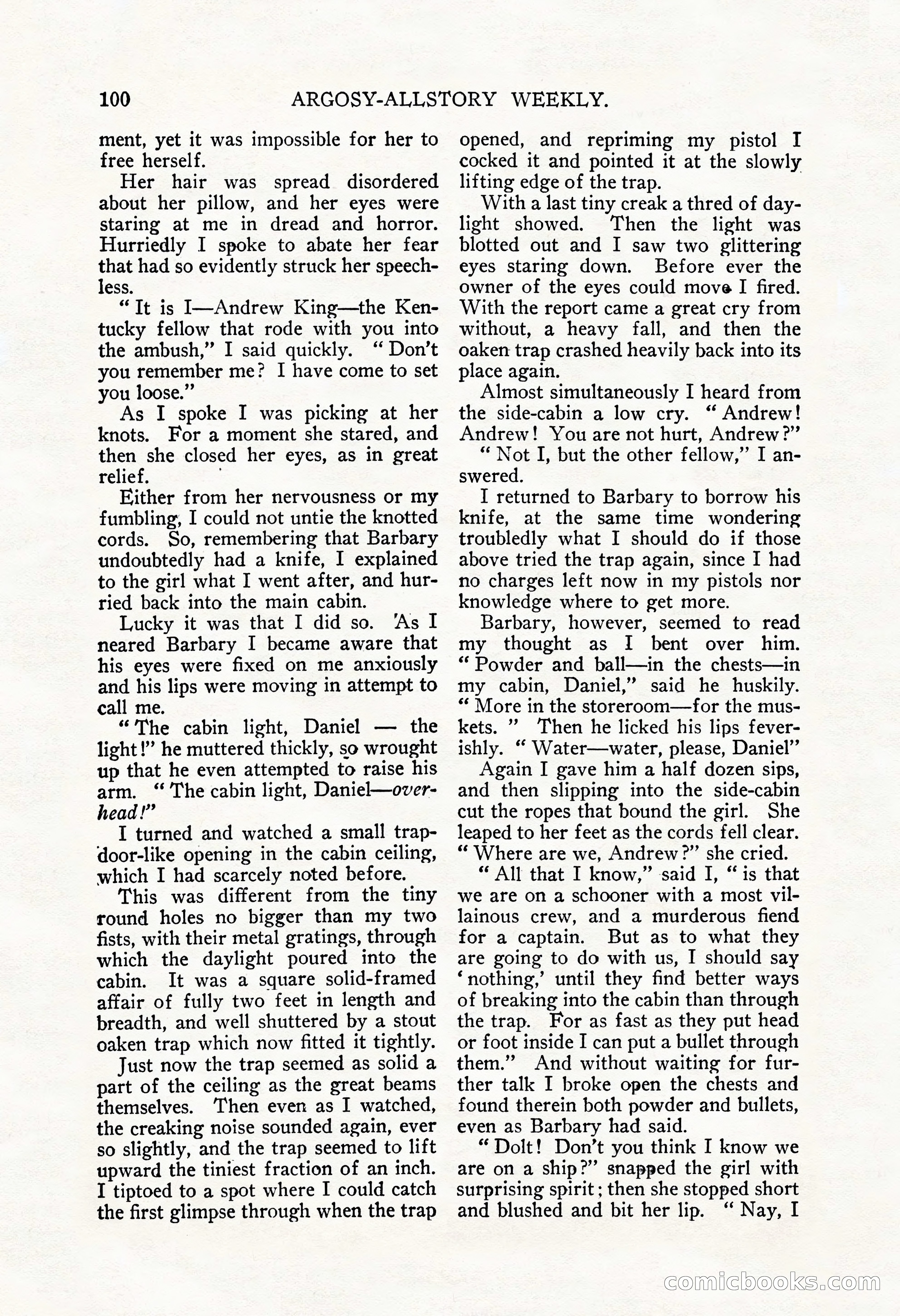 Argosy All-Story Weekly, September 22, 1928 — page 104 of 148