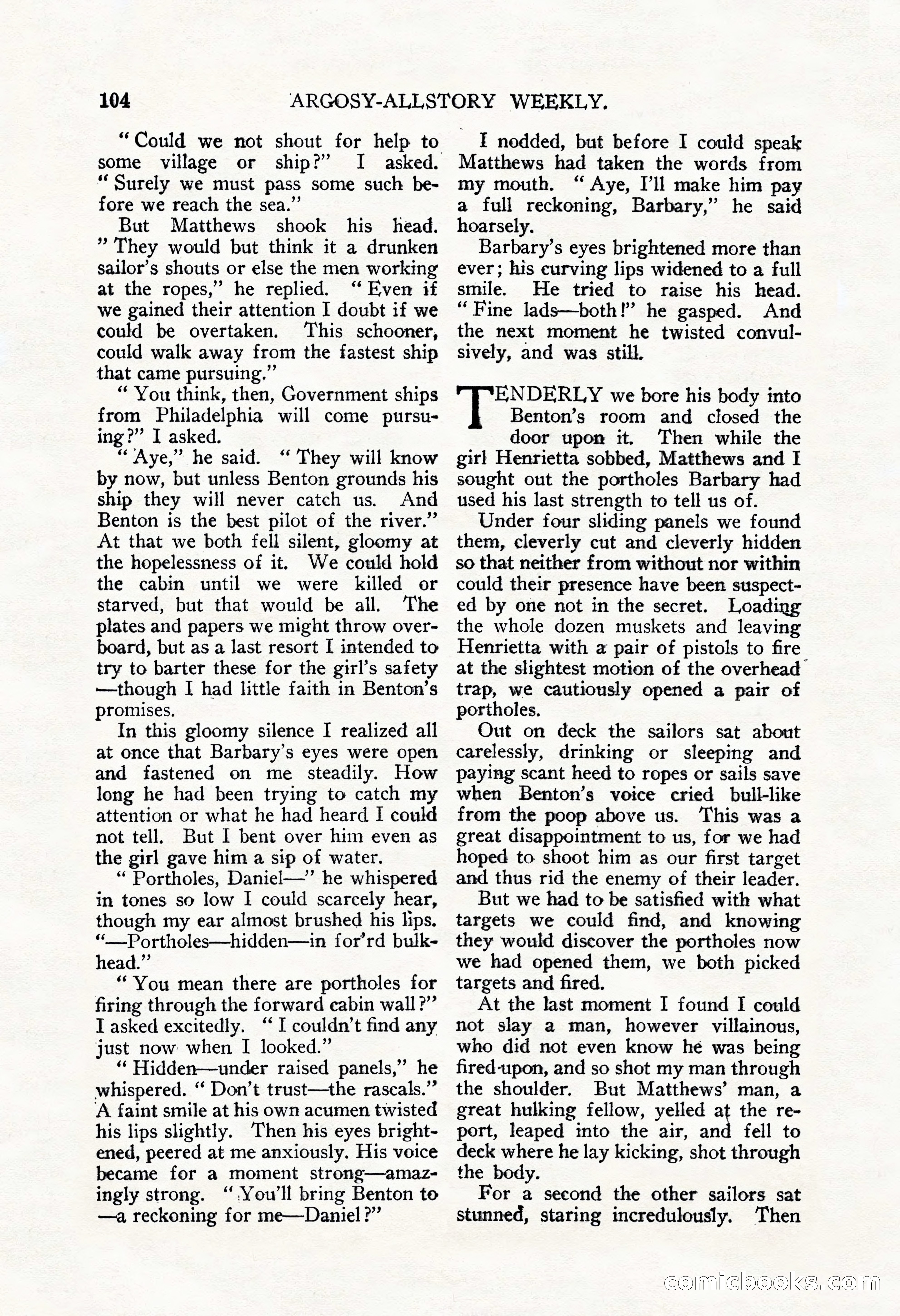 Argosy All-Story Weekly, September 22, 1928 — page 108 of 148