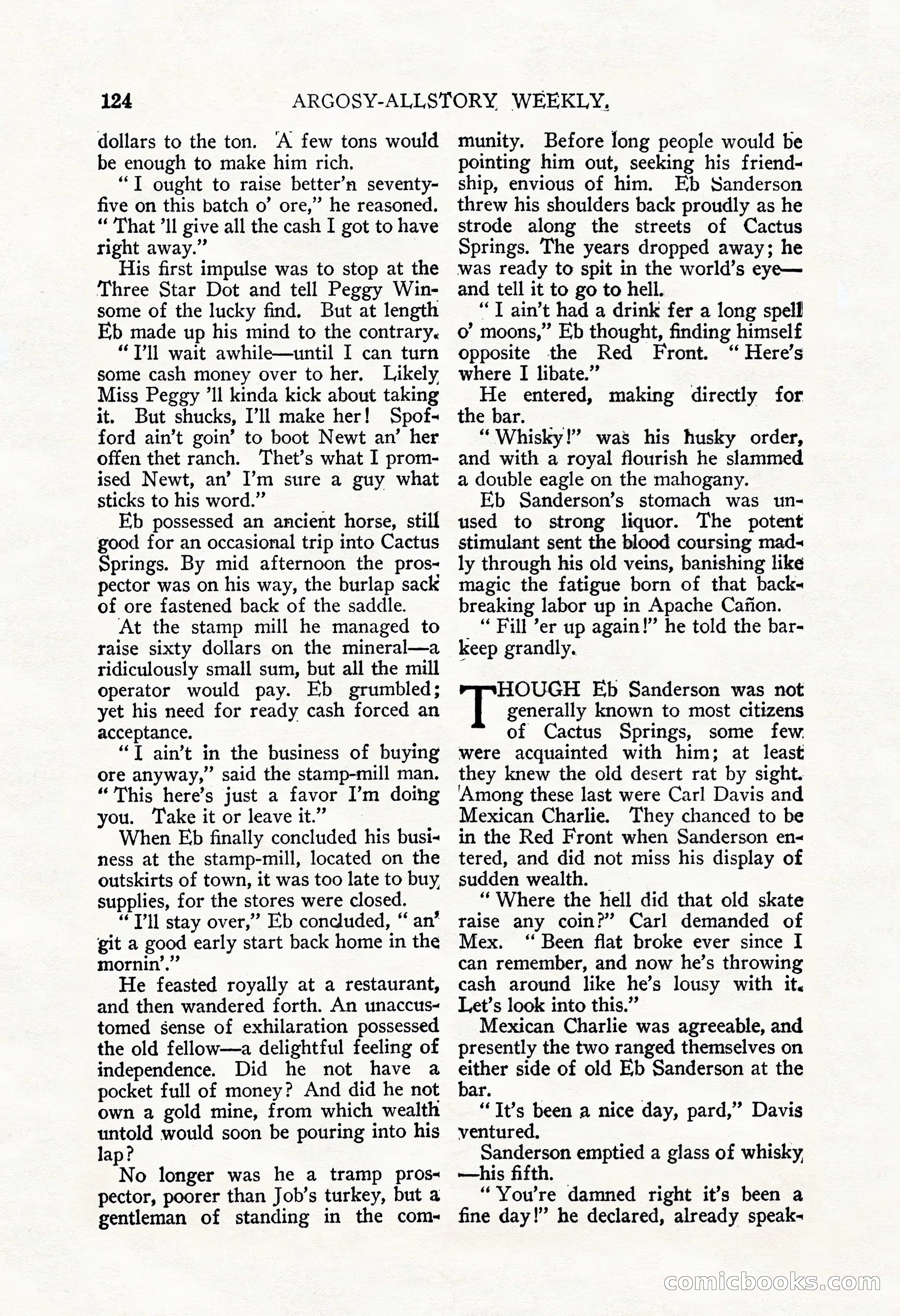 Argosy All-Story Weekly, September 22, 1928 — page 128 of 148