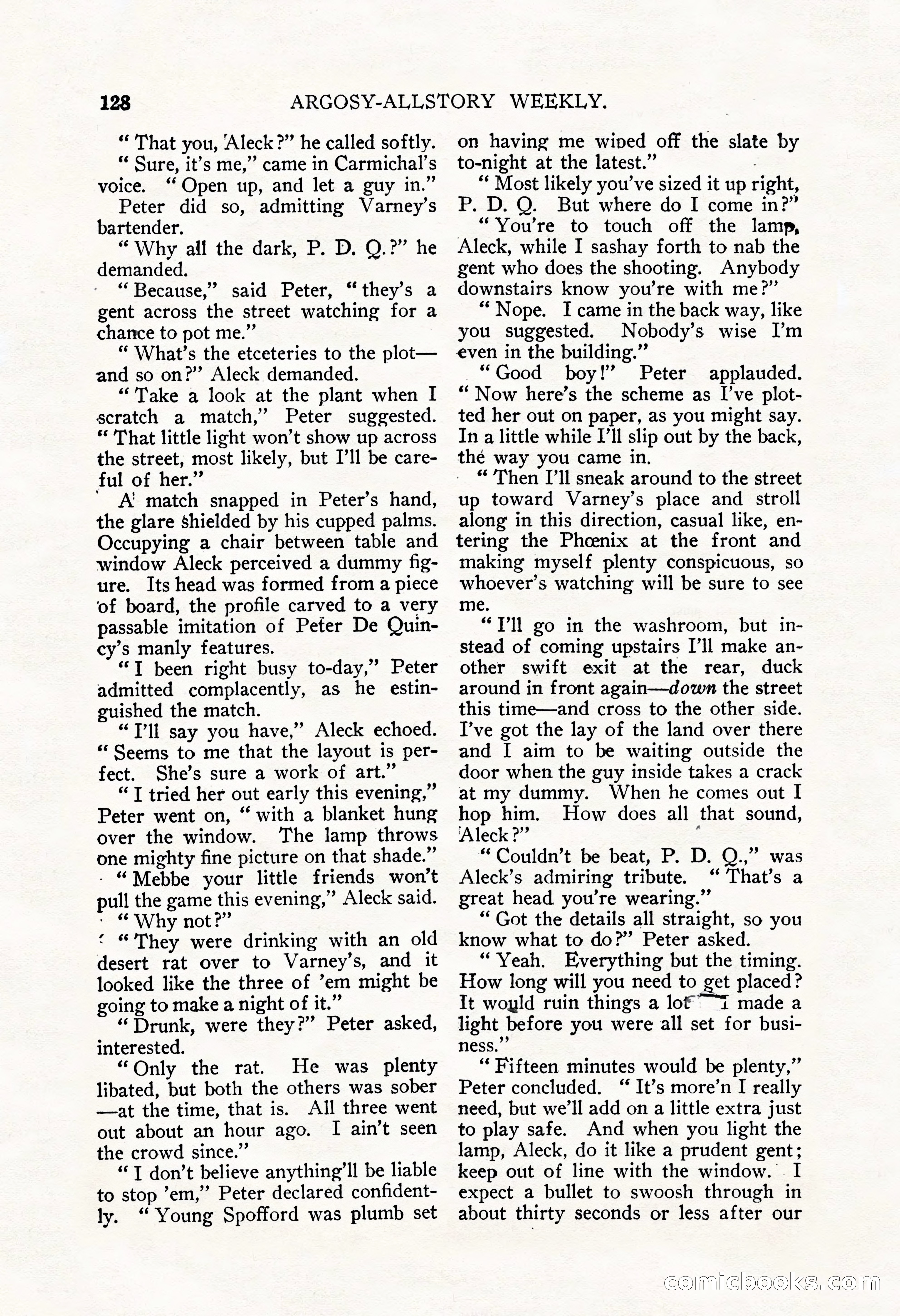 Argosy All-Story Weekly, September 22, 1928 — page 132 of 148