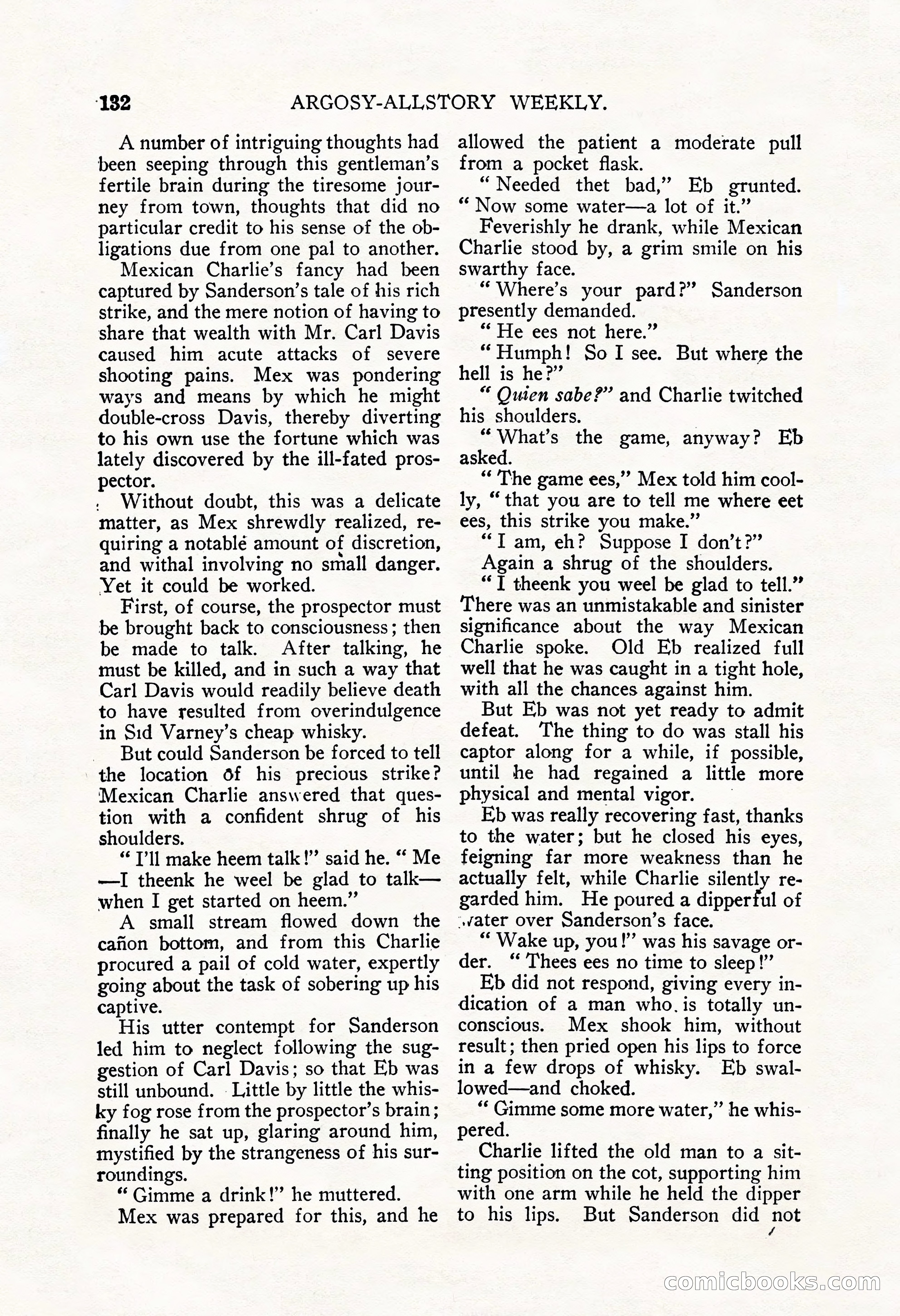 Argosy All-Story Weekly, September 22, 1928 — page 136 of 148