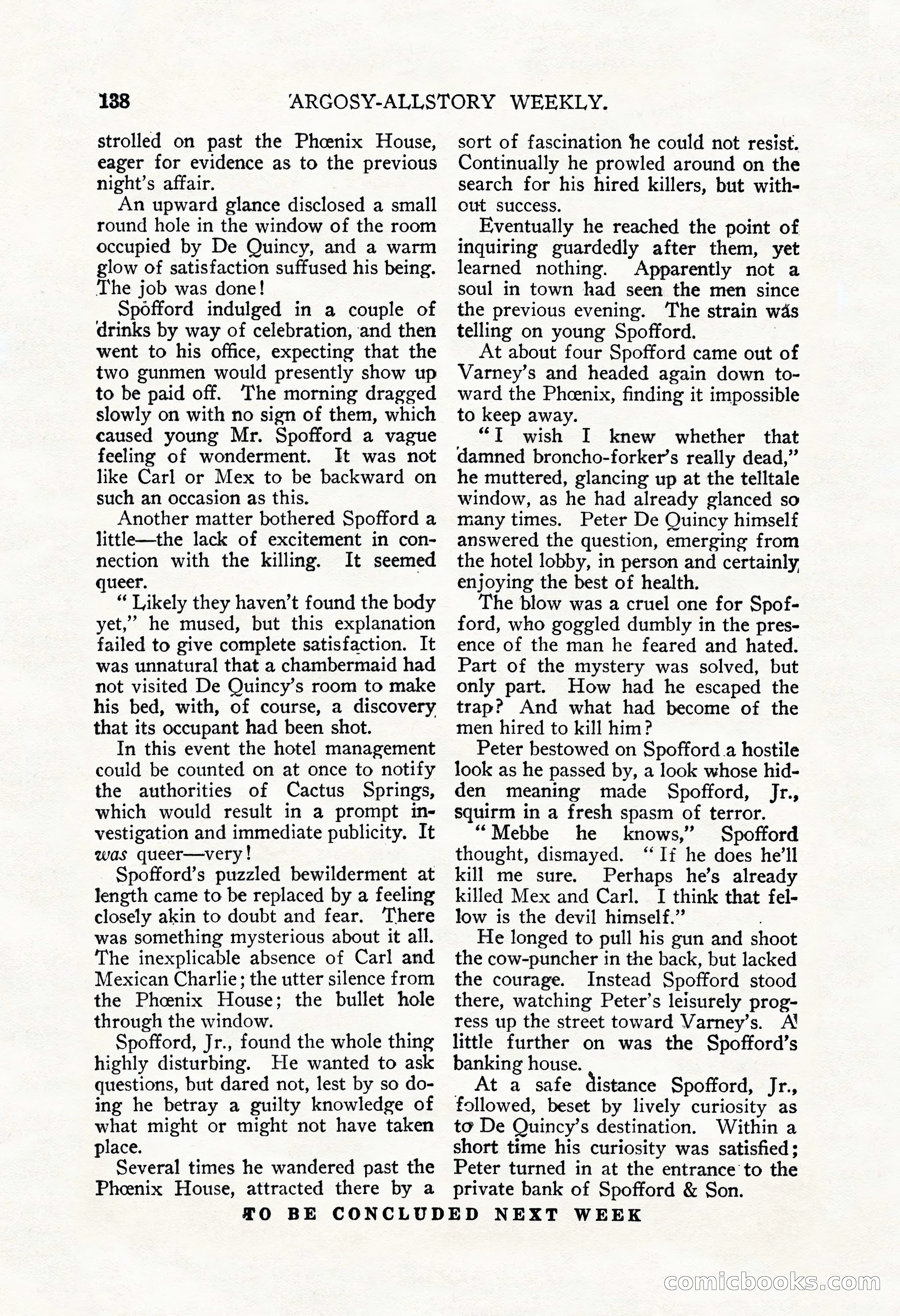 Argosy All-Story Weekly, September 22, 1928 — page 142 of 148