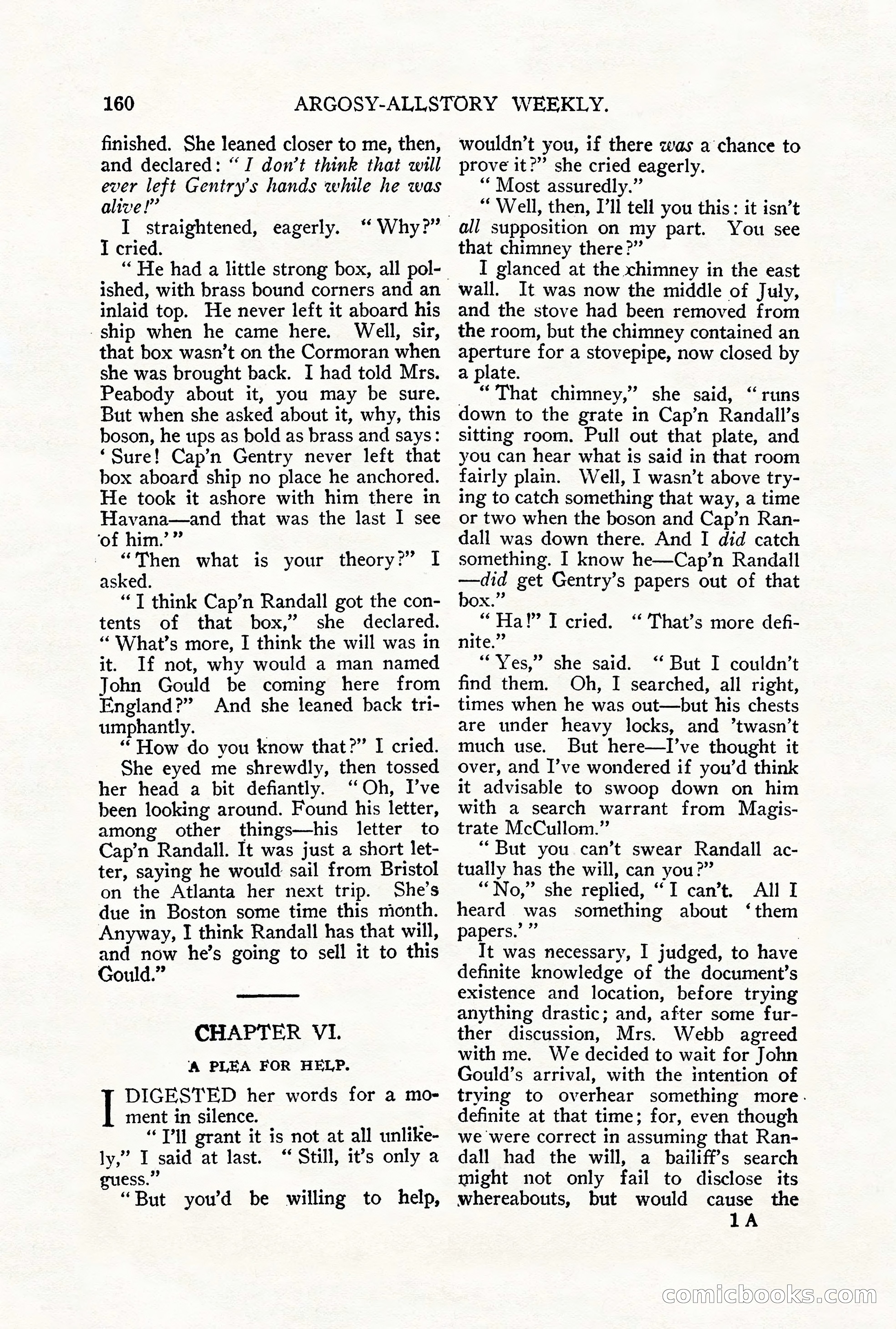 Argosy All-Story Weekly, September 29, 1928 — page 18 of 148