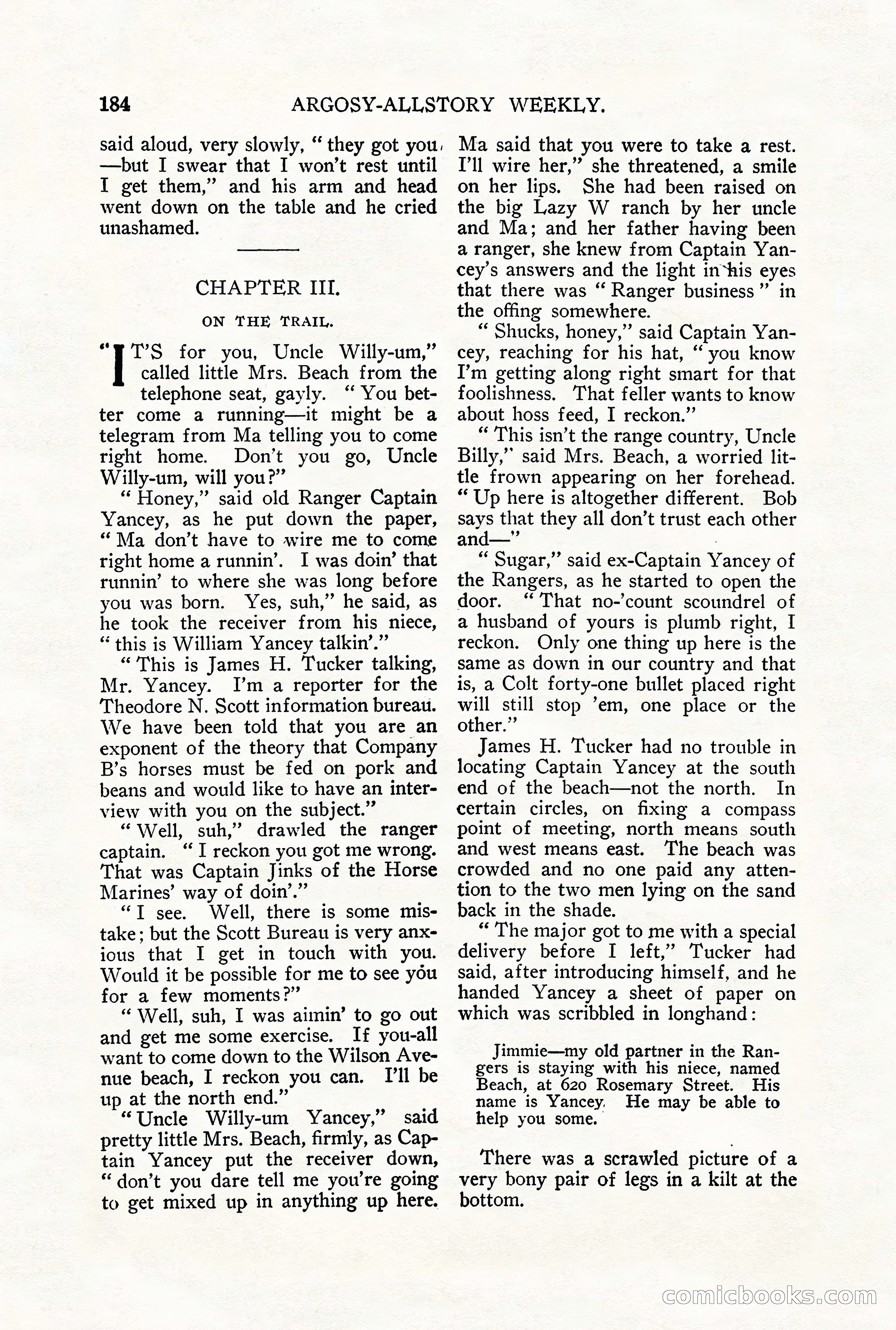 Argosy All-Story Weekly, September 29, 1928 — page 42 of 148