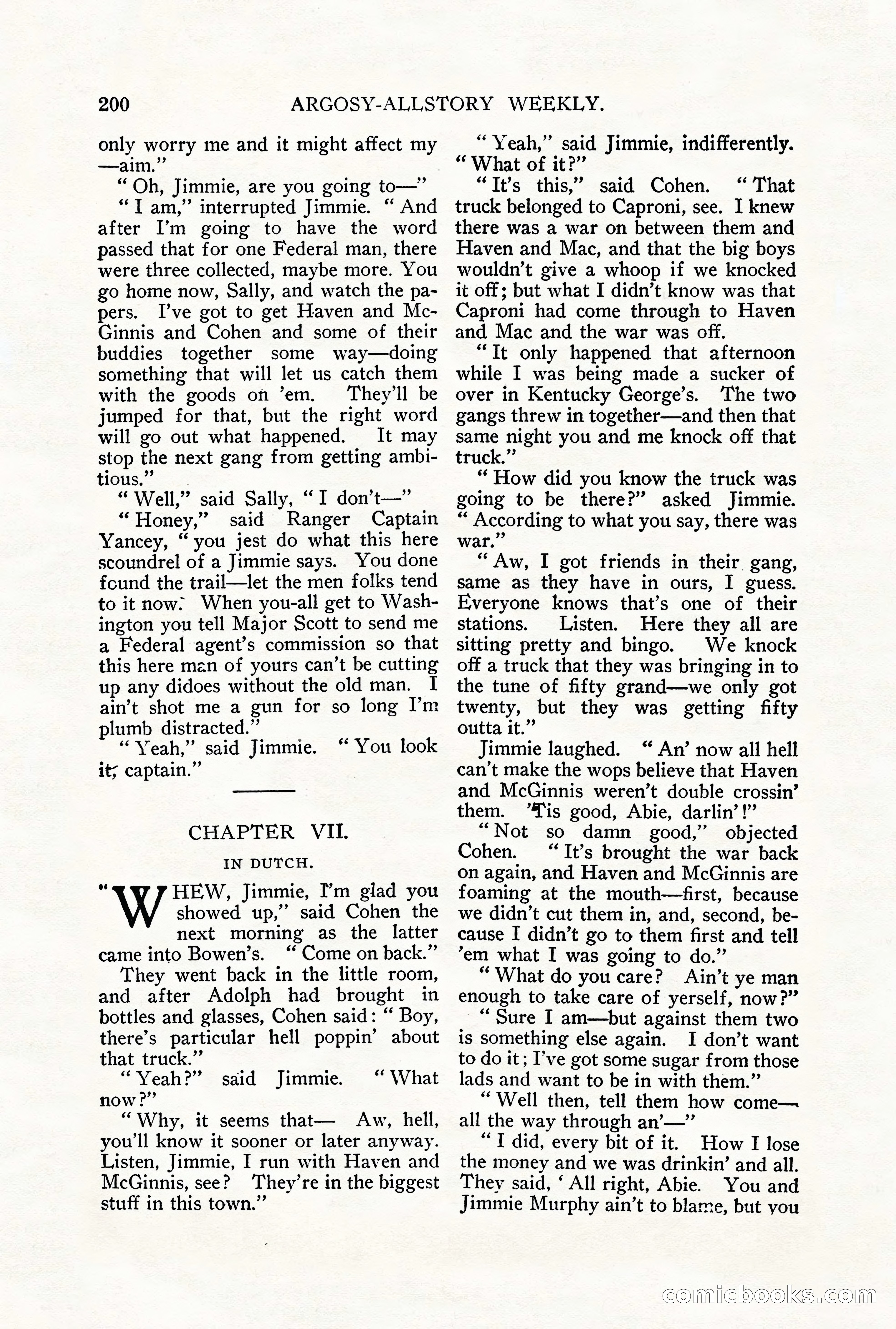 Argosy All-Story Weekly, September 29, 1928 — page 58 of 148
