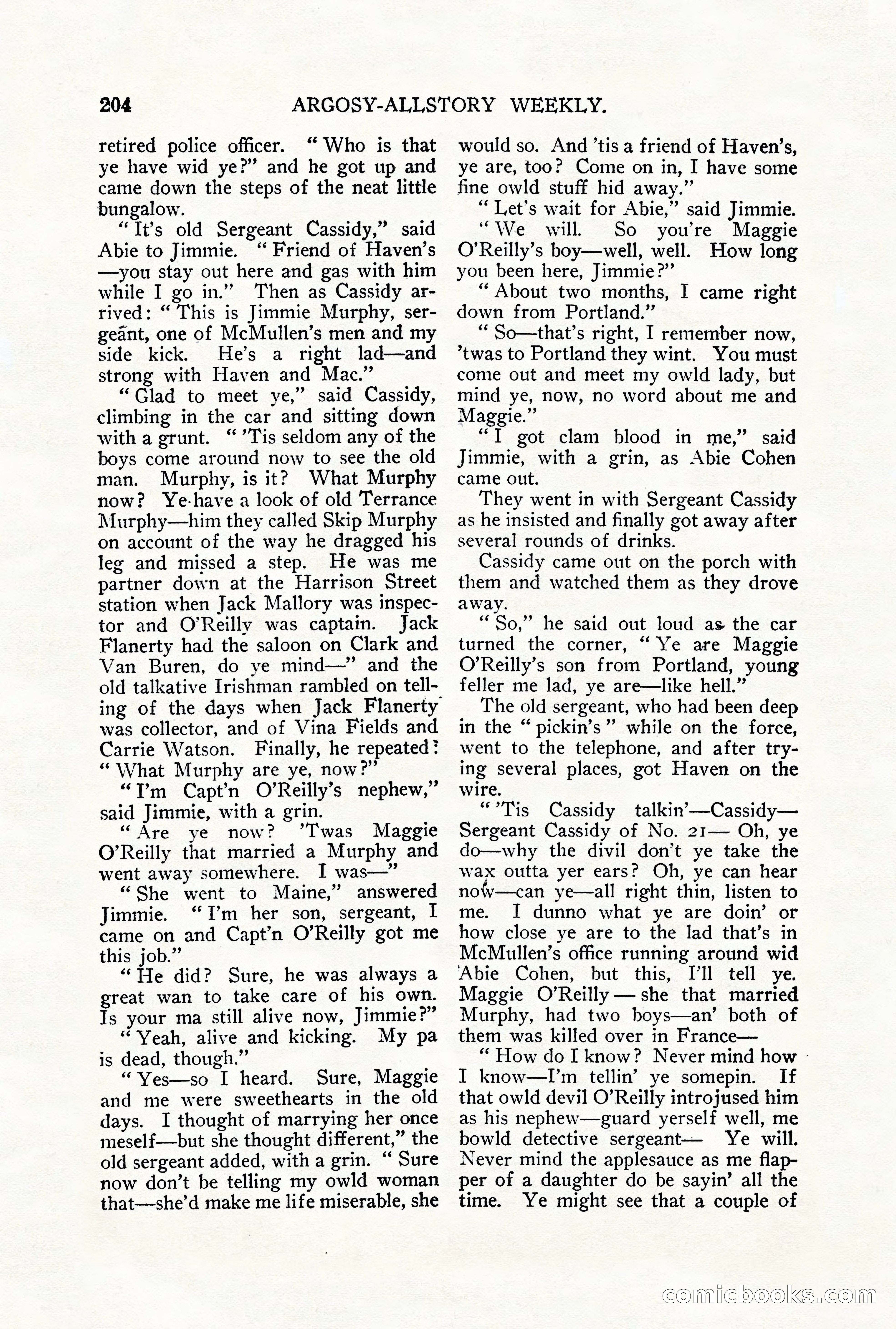 Argosy All-Story Weekly, September 29, 1928 — page 62 of 148