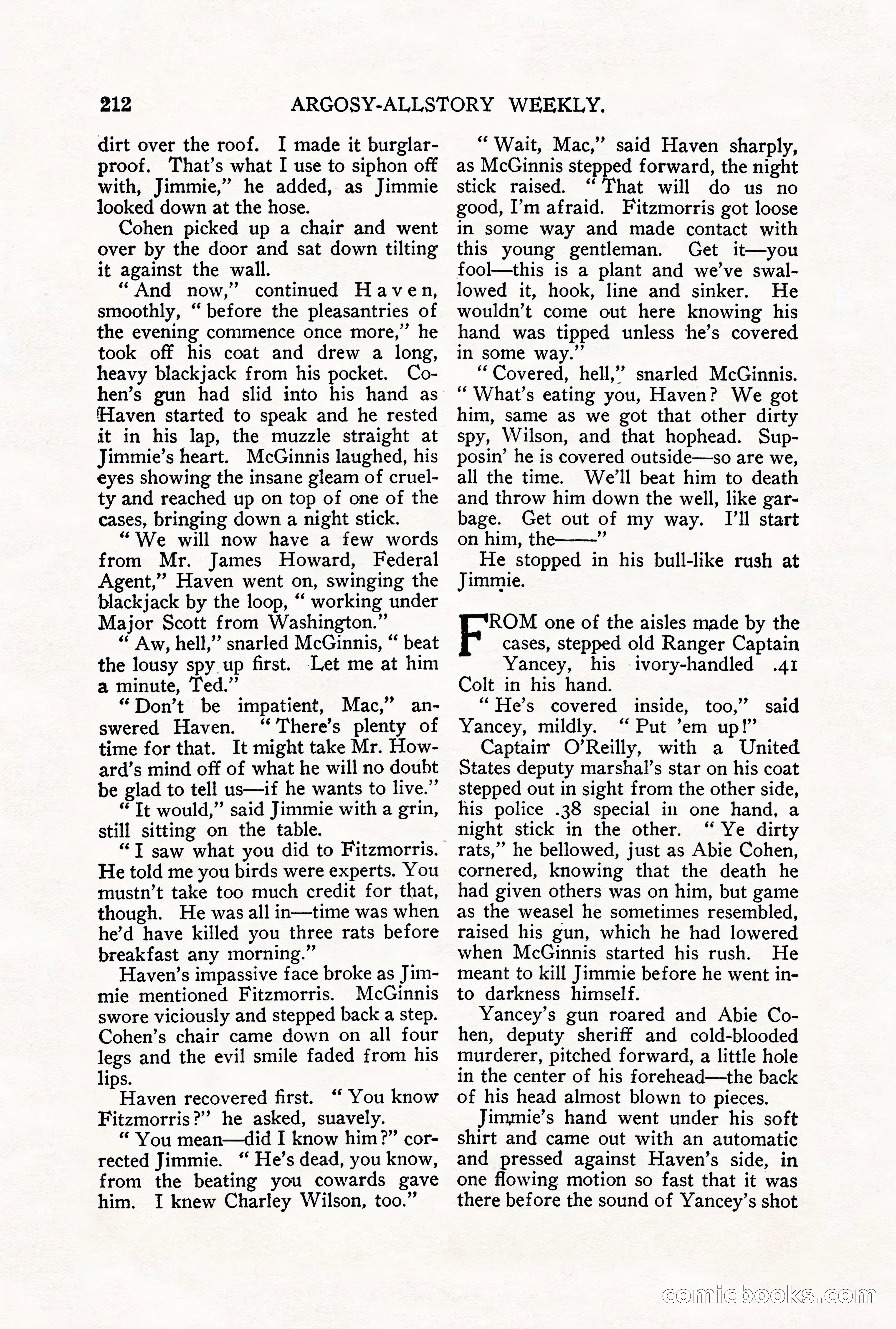 Argosy All-Story Weekly, September 29, 1928 — page 70 of 148