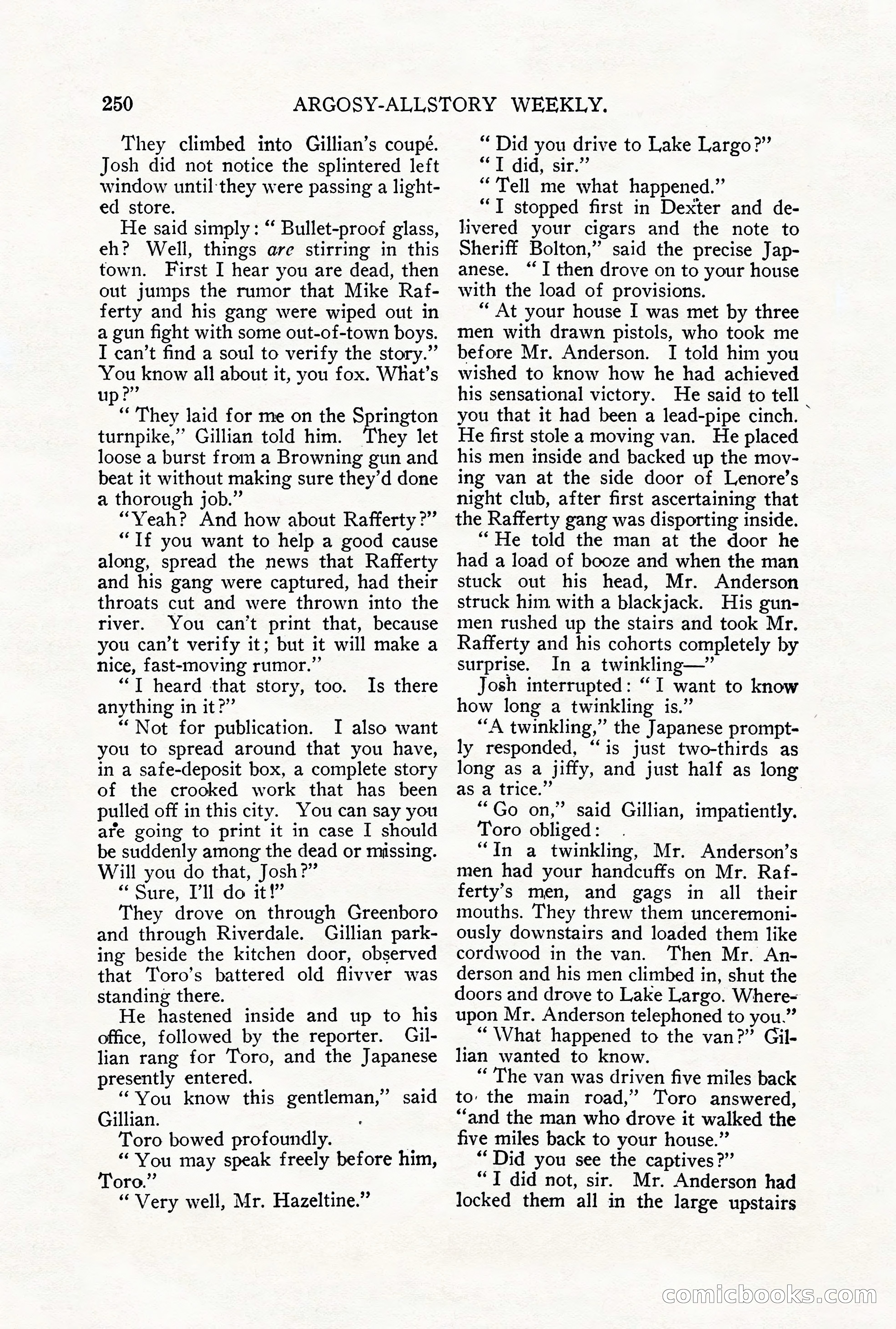 Argosy All-Story Weekly, September 29, 1928 — page 108 of 148