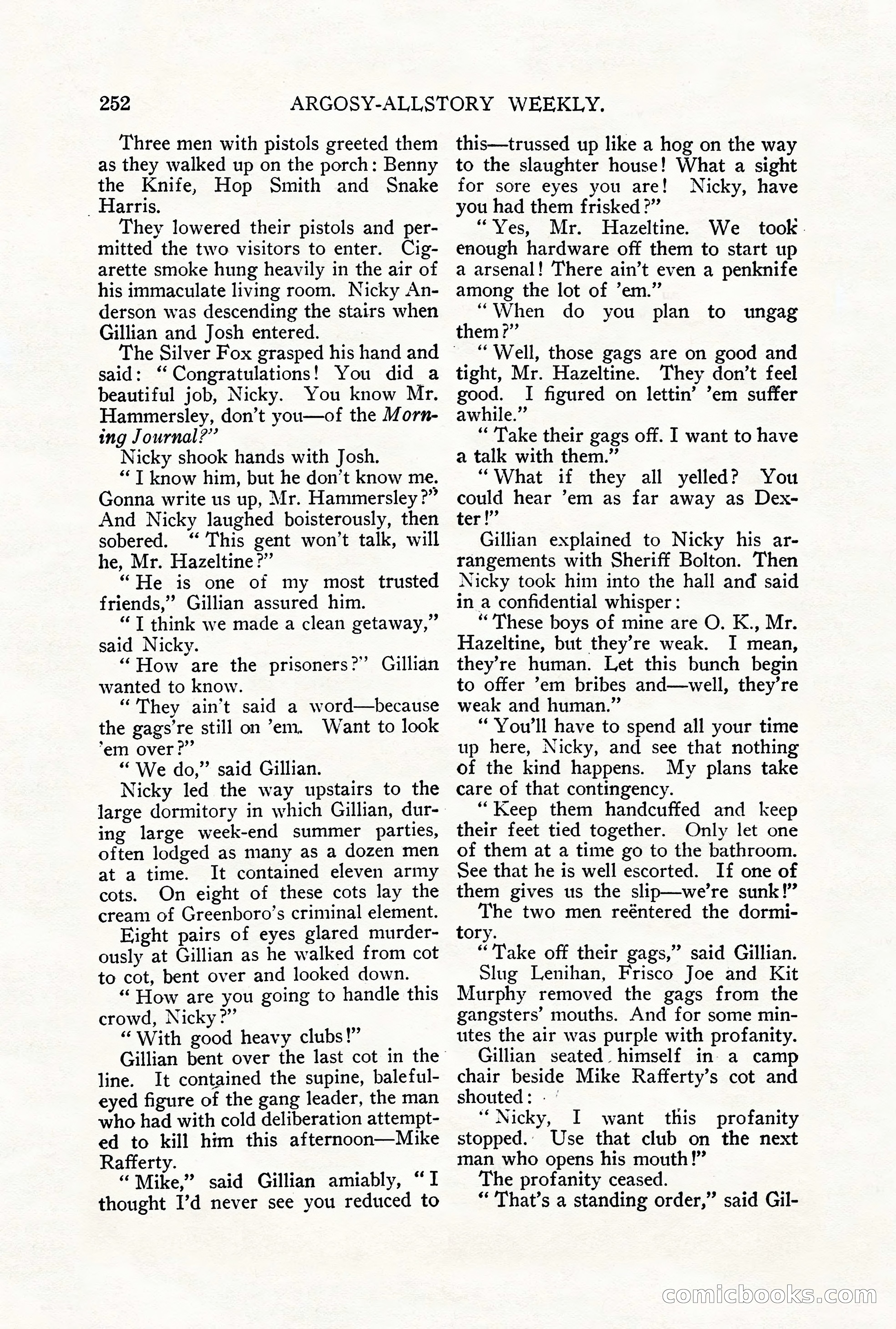 Argosy All-Story Weekly, September 29, 1928 — page 110 of 148