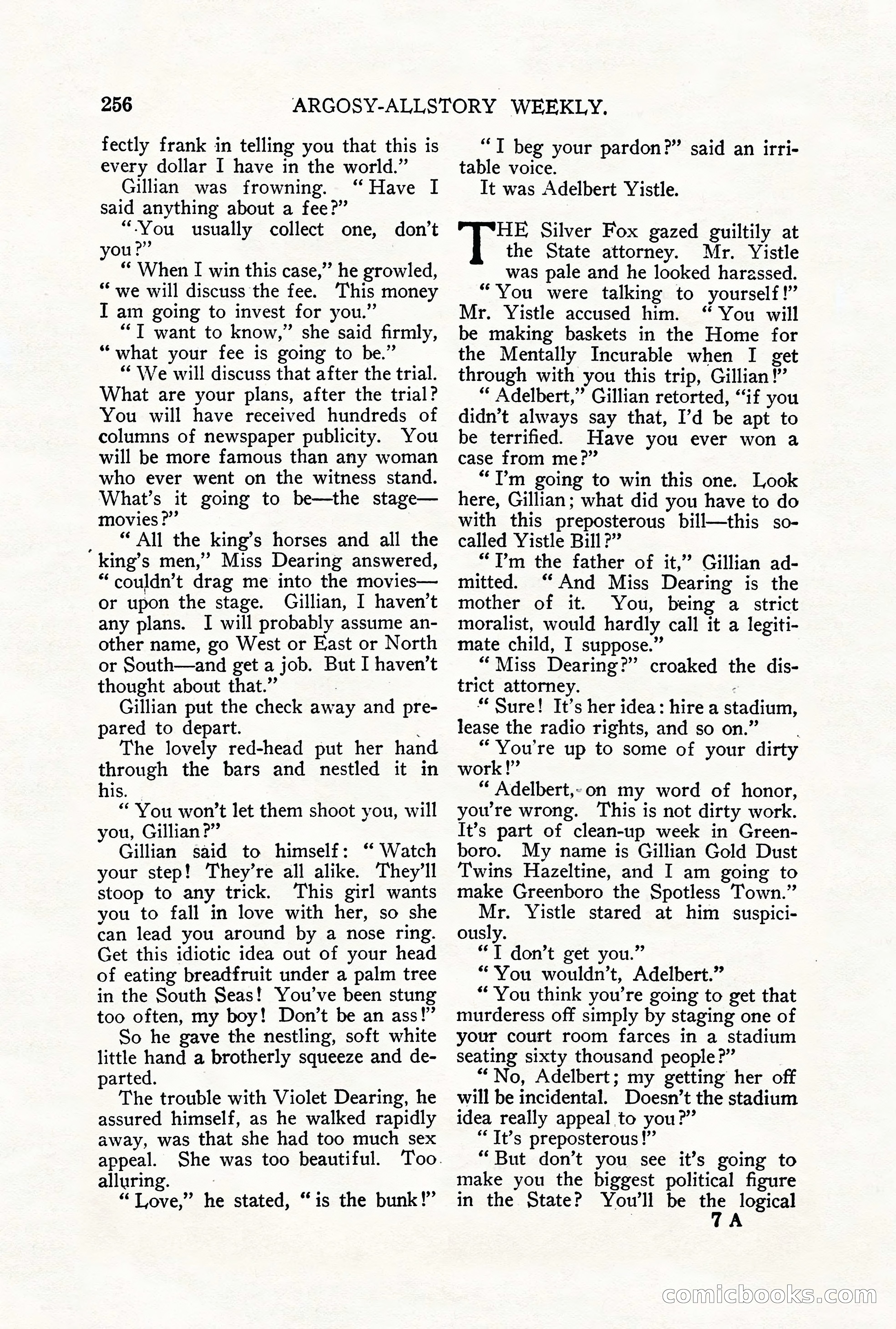 Argosy All-Story Weekly, September 29, 1928 — page 114 of 148