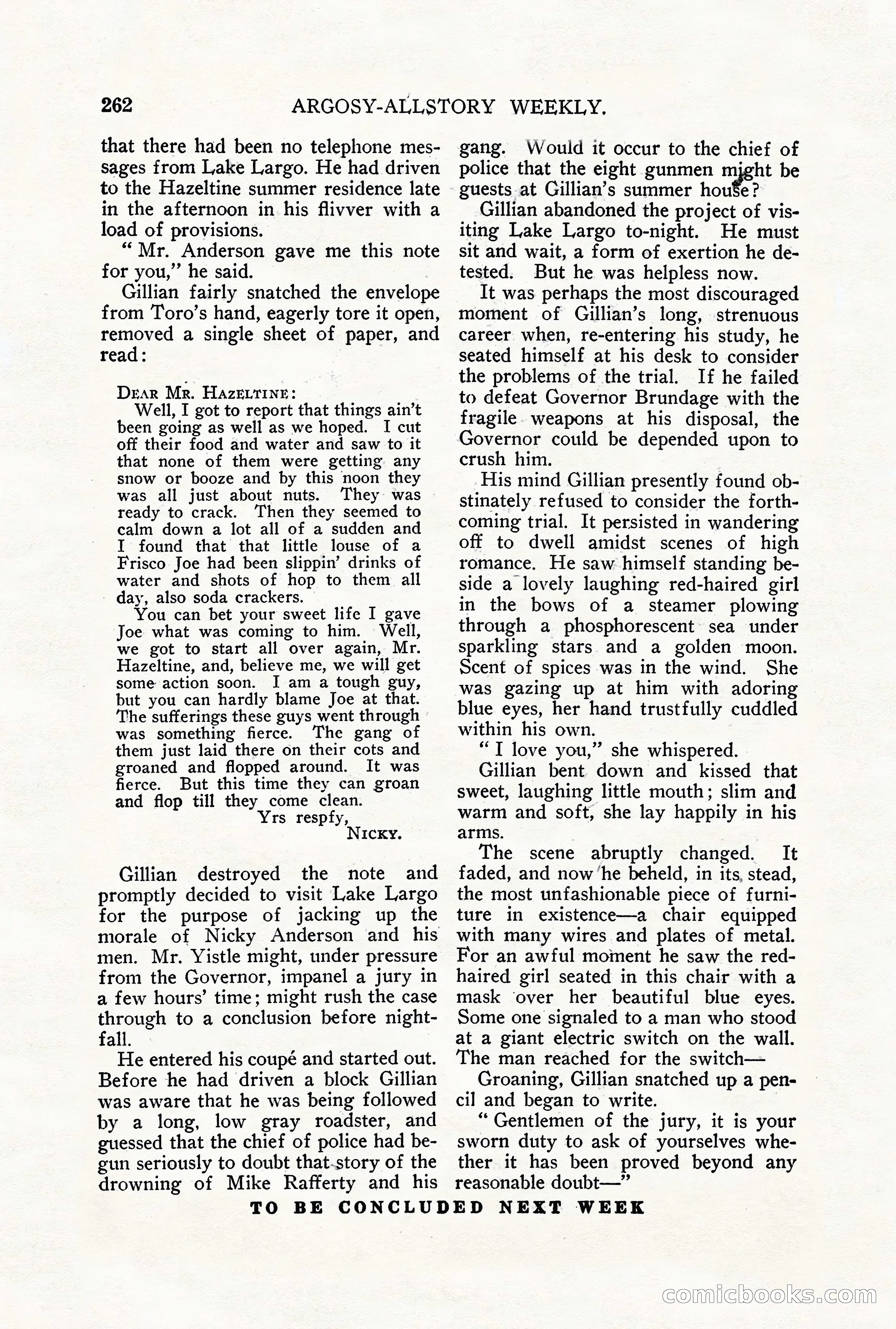 Argosy All-Story Weekly, September 29, 1928 — page 120 of 148