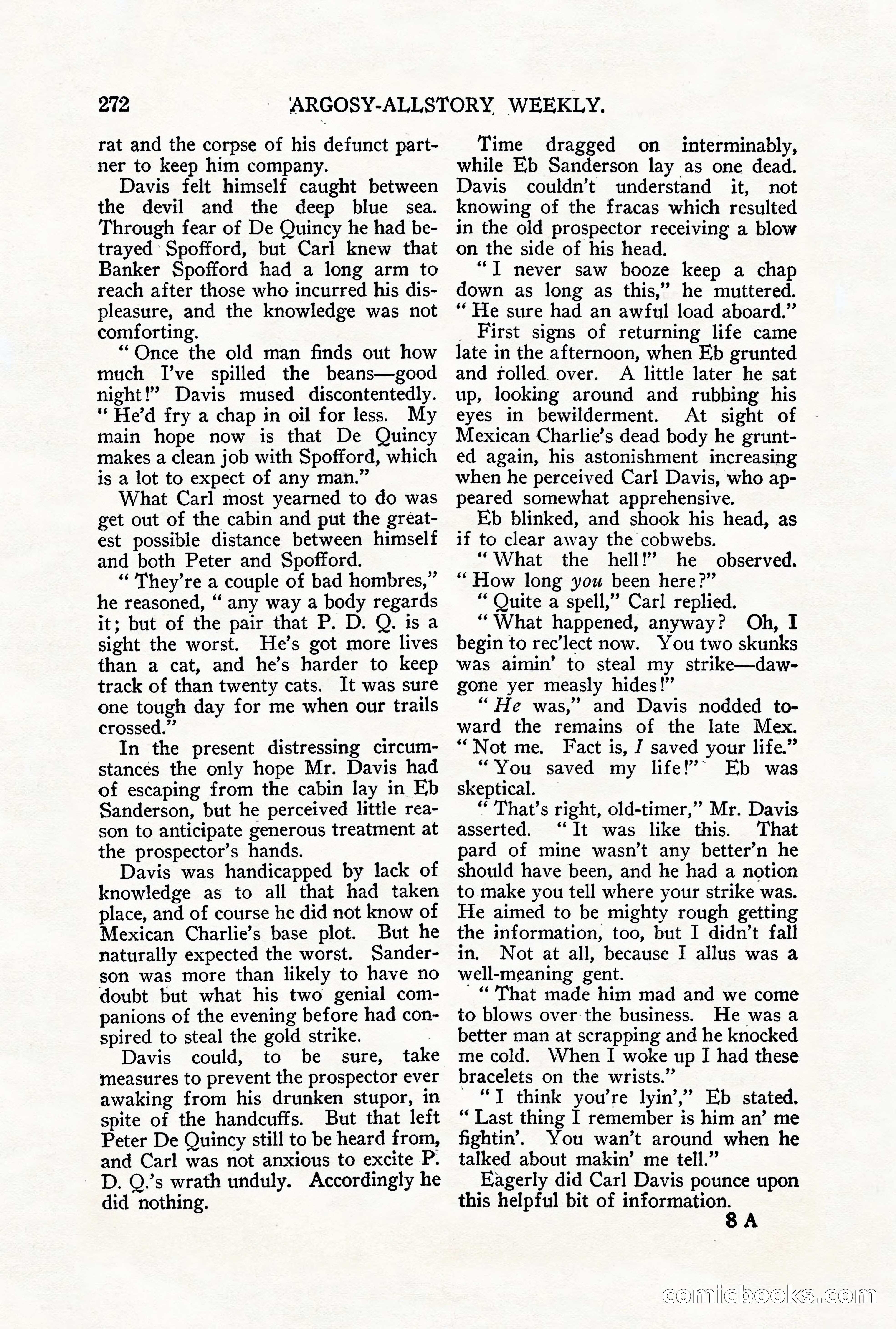 Argosy All-Story Weekly, September 29, 1928 — page 130 of 148