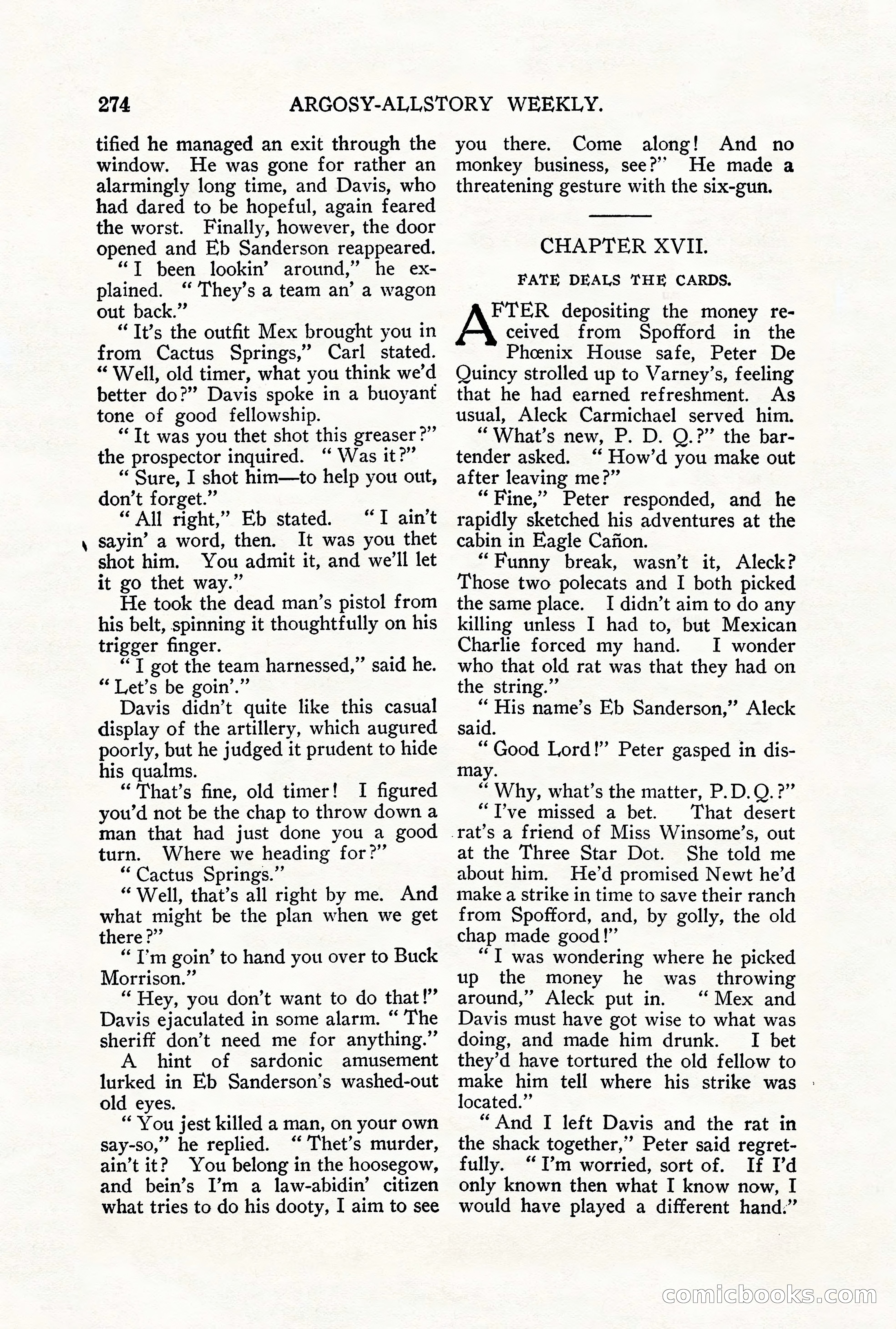 Argosy All-Story Weekly, September 29, 1928 — page 132 of 148