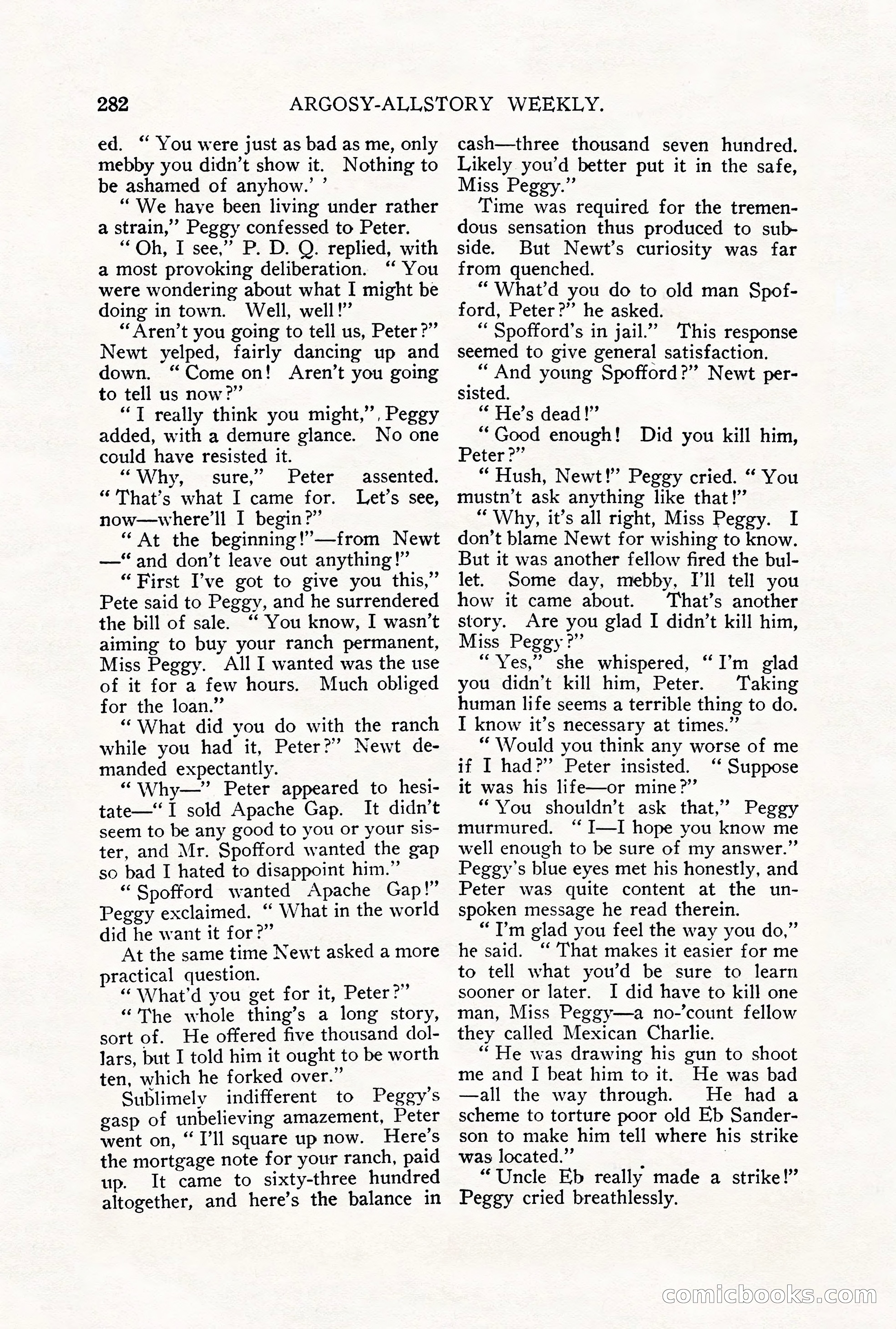 Argosy All-Story Weekly, September 29, 1928 — page 140 of 148