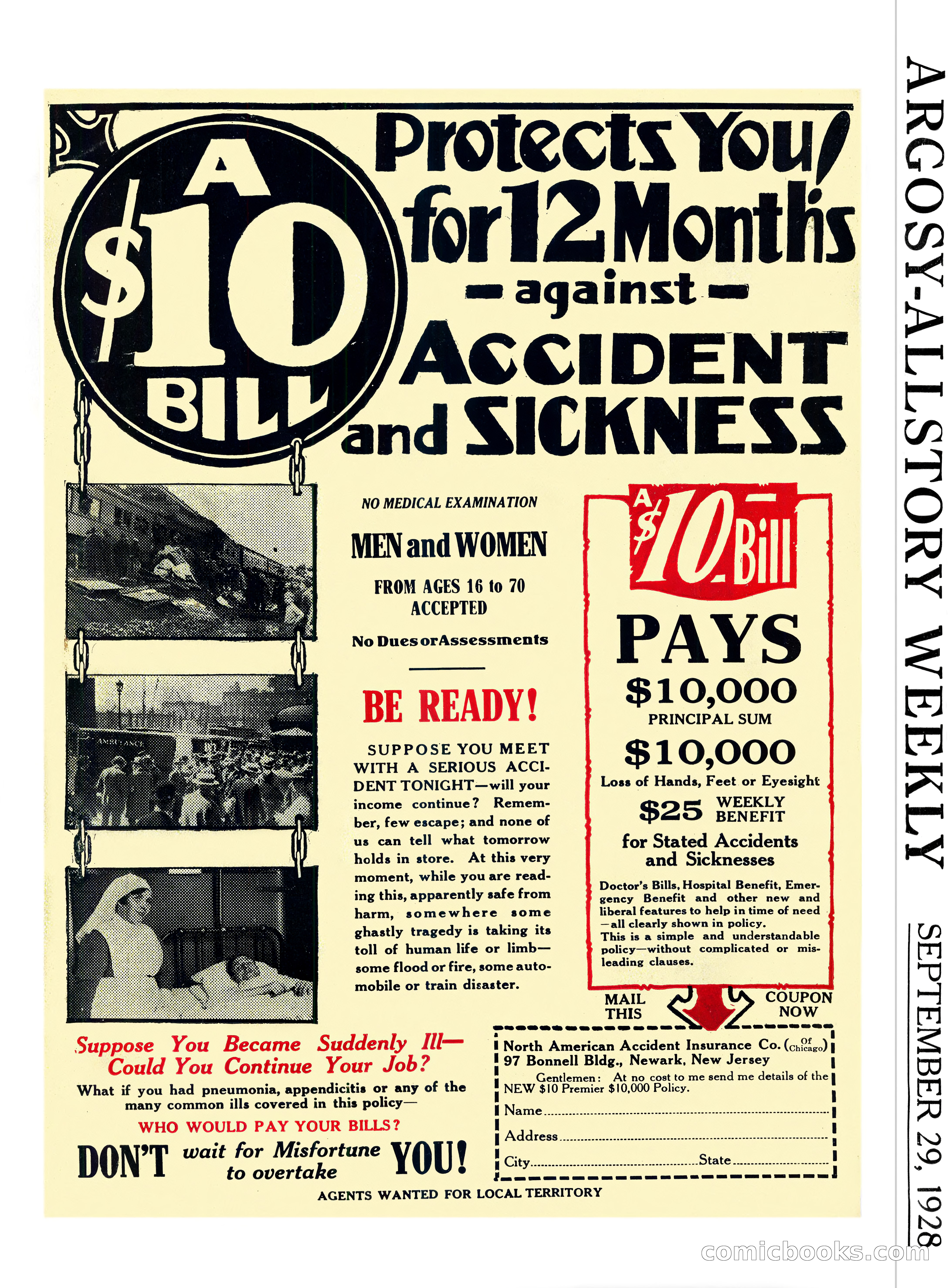 Argosy All-Story Weekly, September 29, 1928 — page 148 of 148