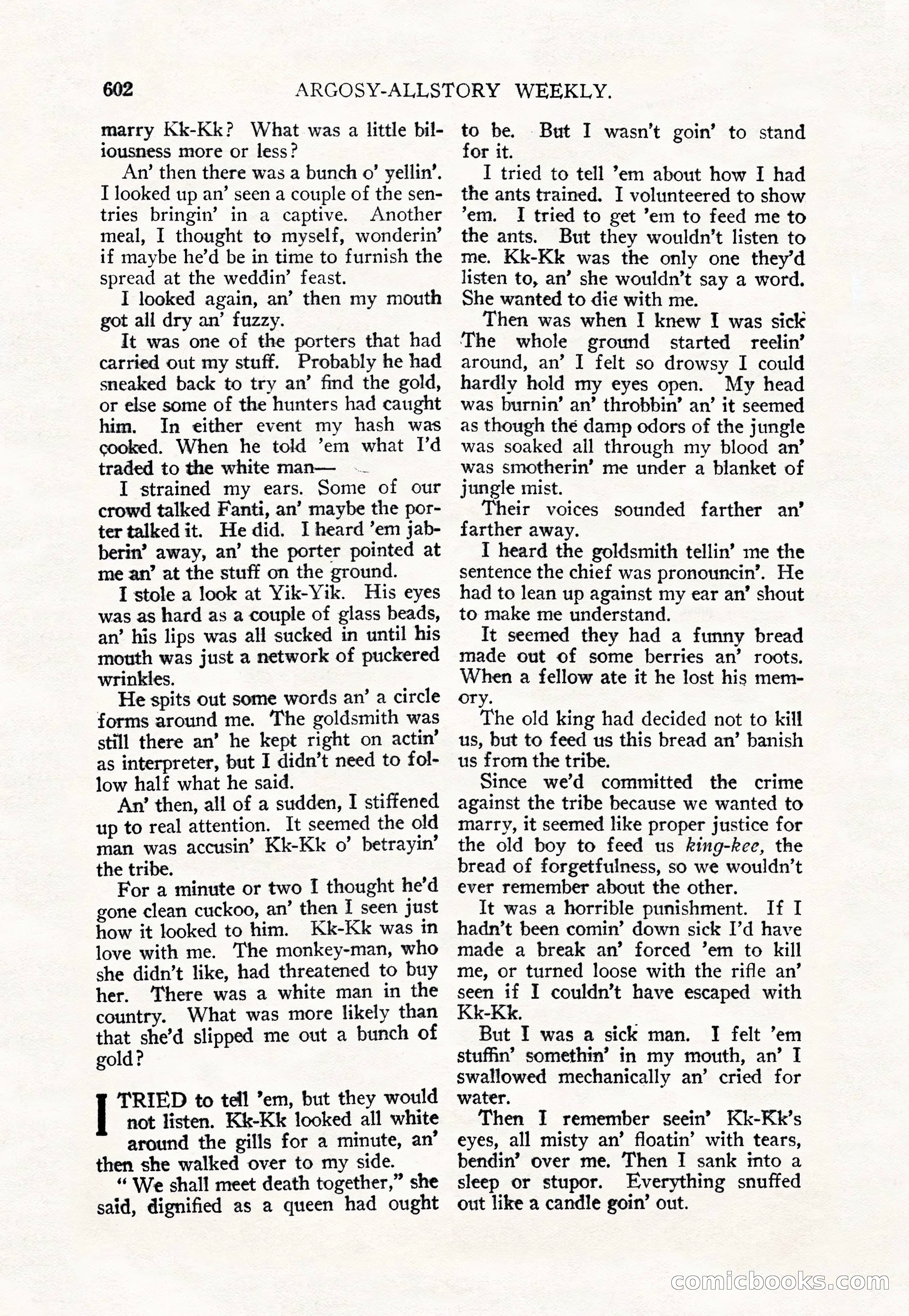 Argosy All-Story Weekly — page 36 of 156