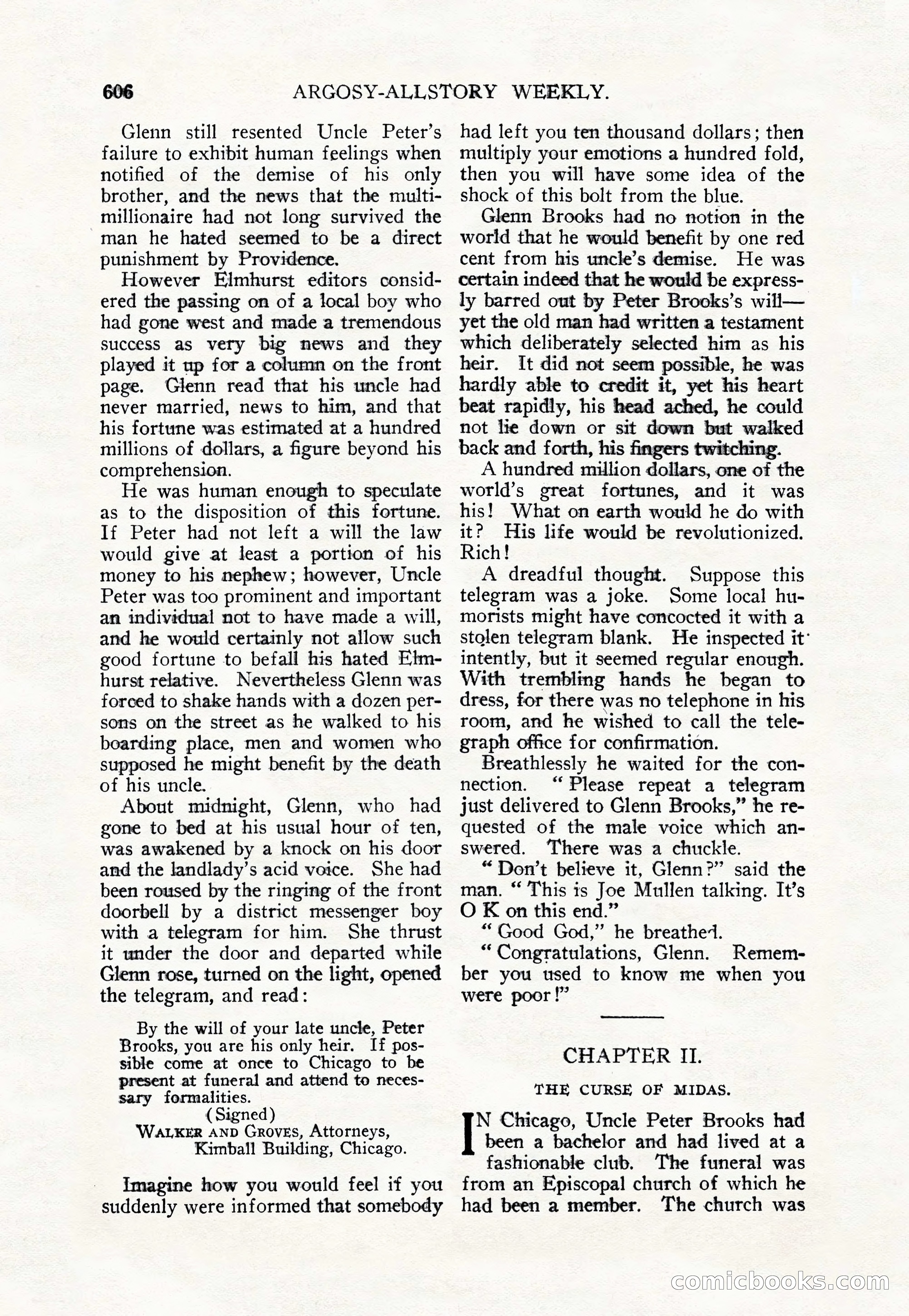 Argosy All-Story Weekly — page 40 of 156