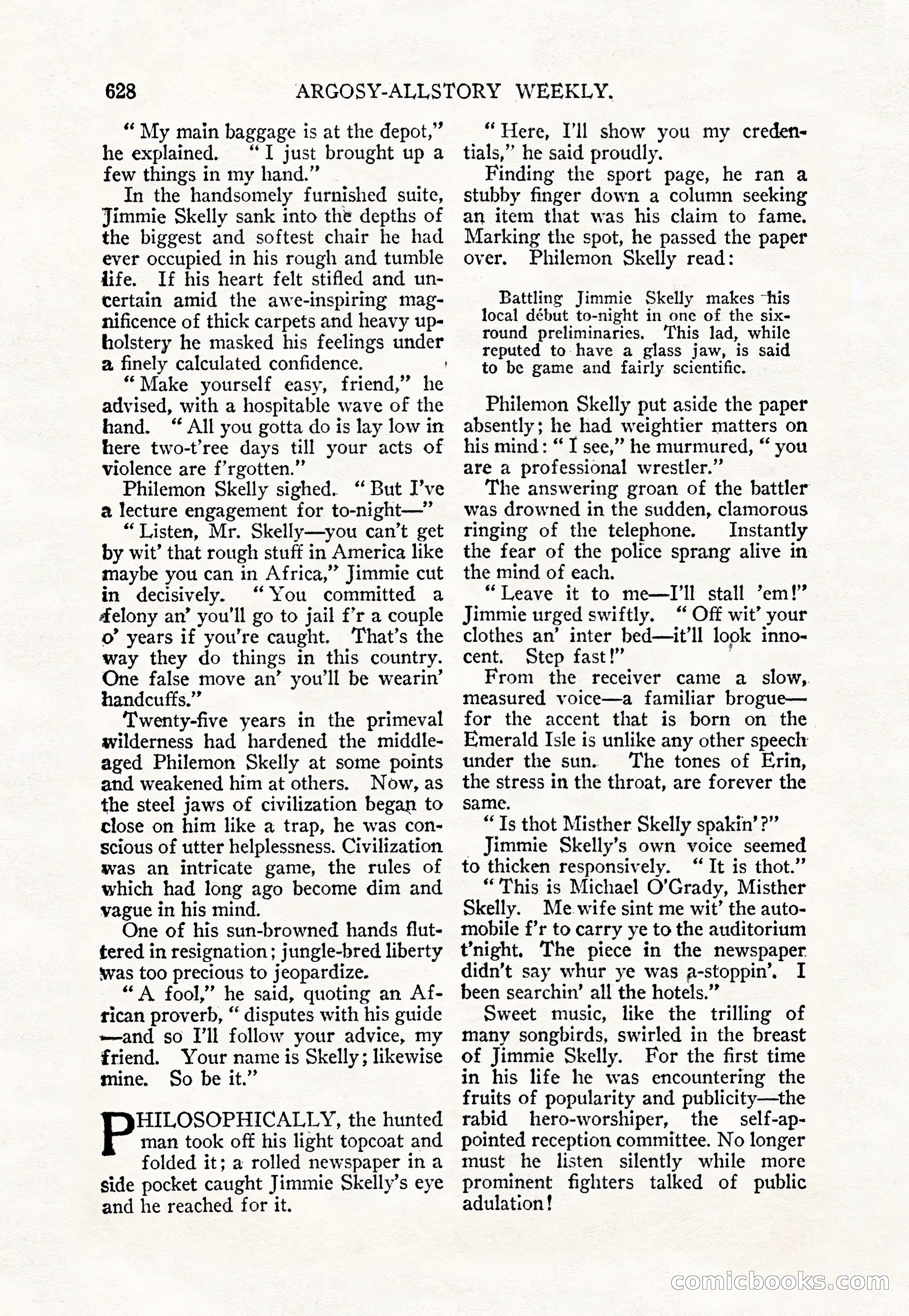 Argosy All-Story Weekly — page 62 of 156