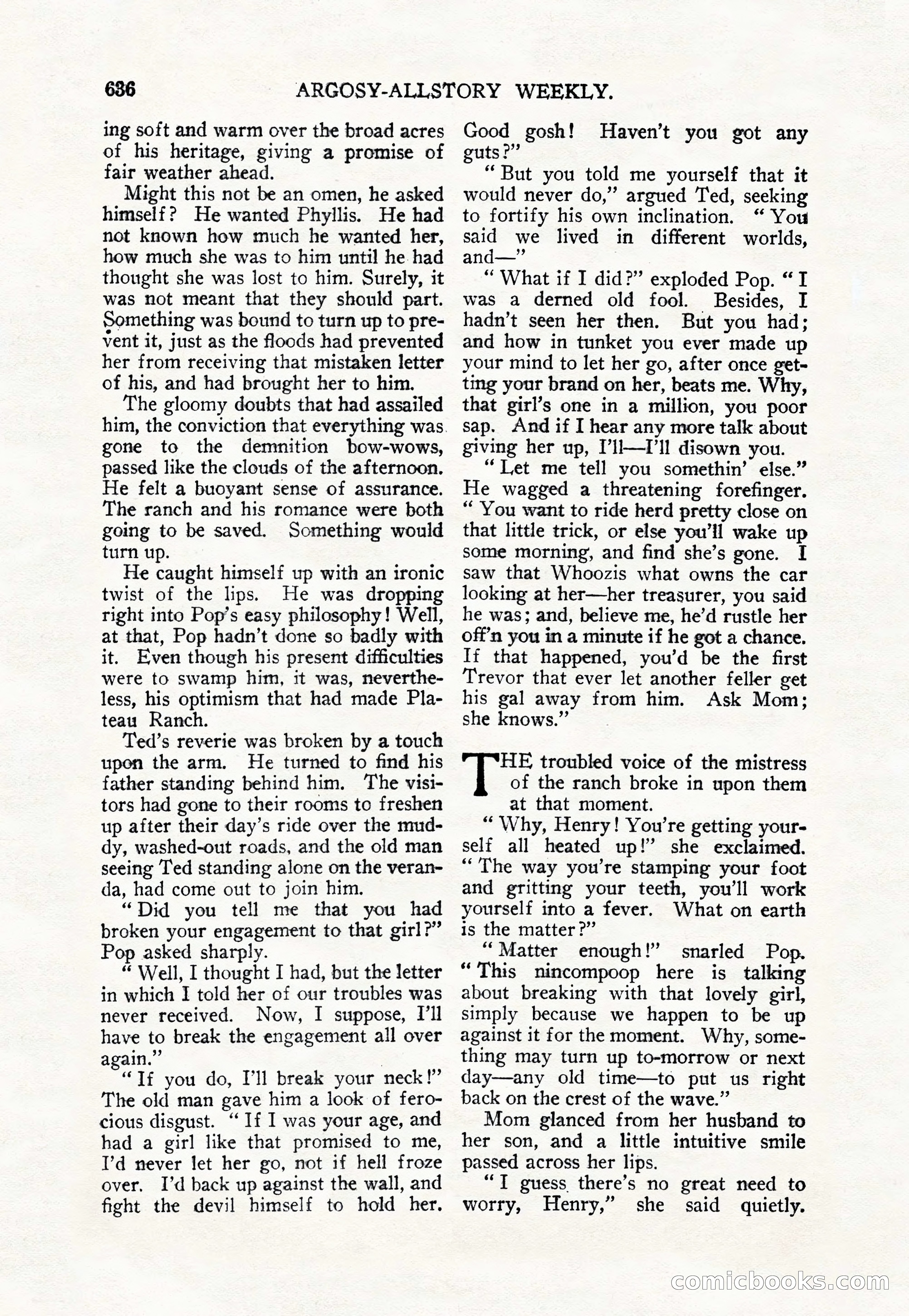 Argosy All-Story Weekly — page 70 of 156