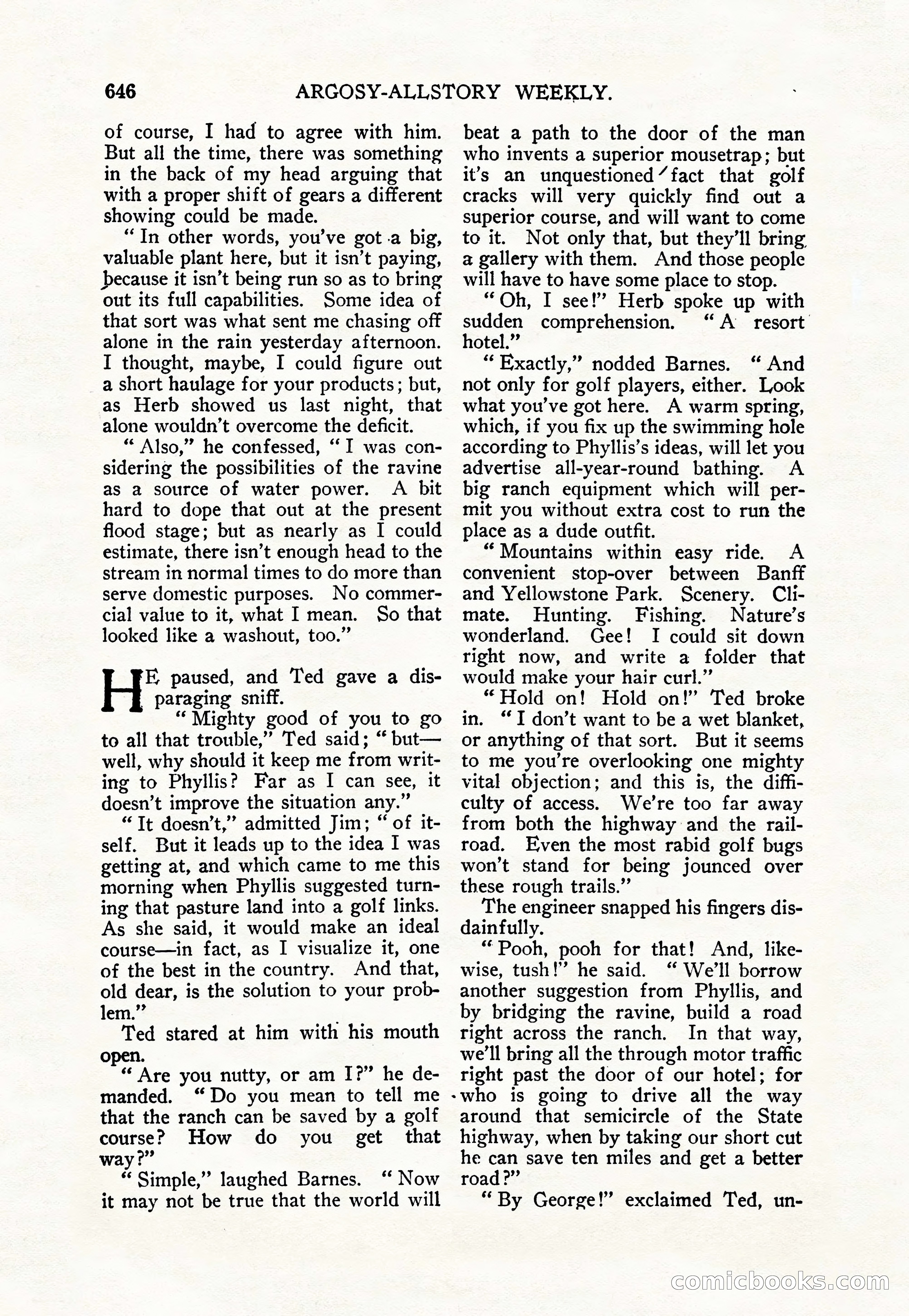 Argosy All-Story Weekly — page 80 of 156