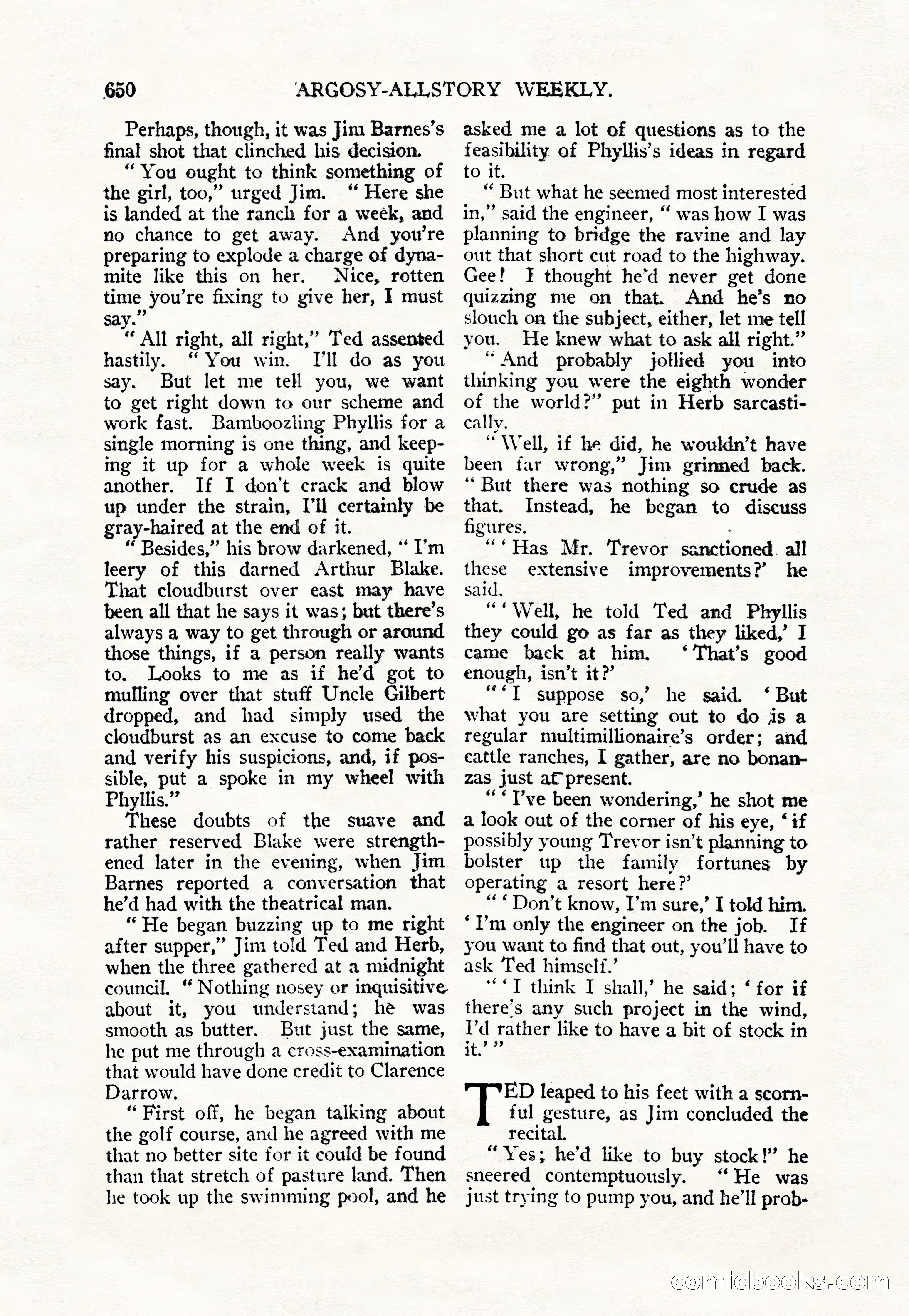 Argosy All-Story Weekly — page 84 of 156