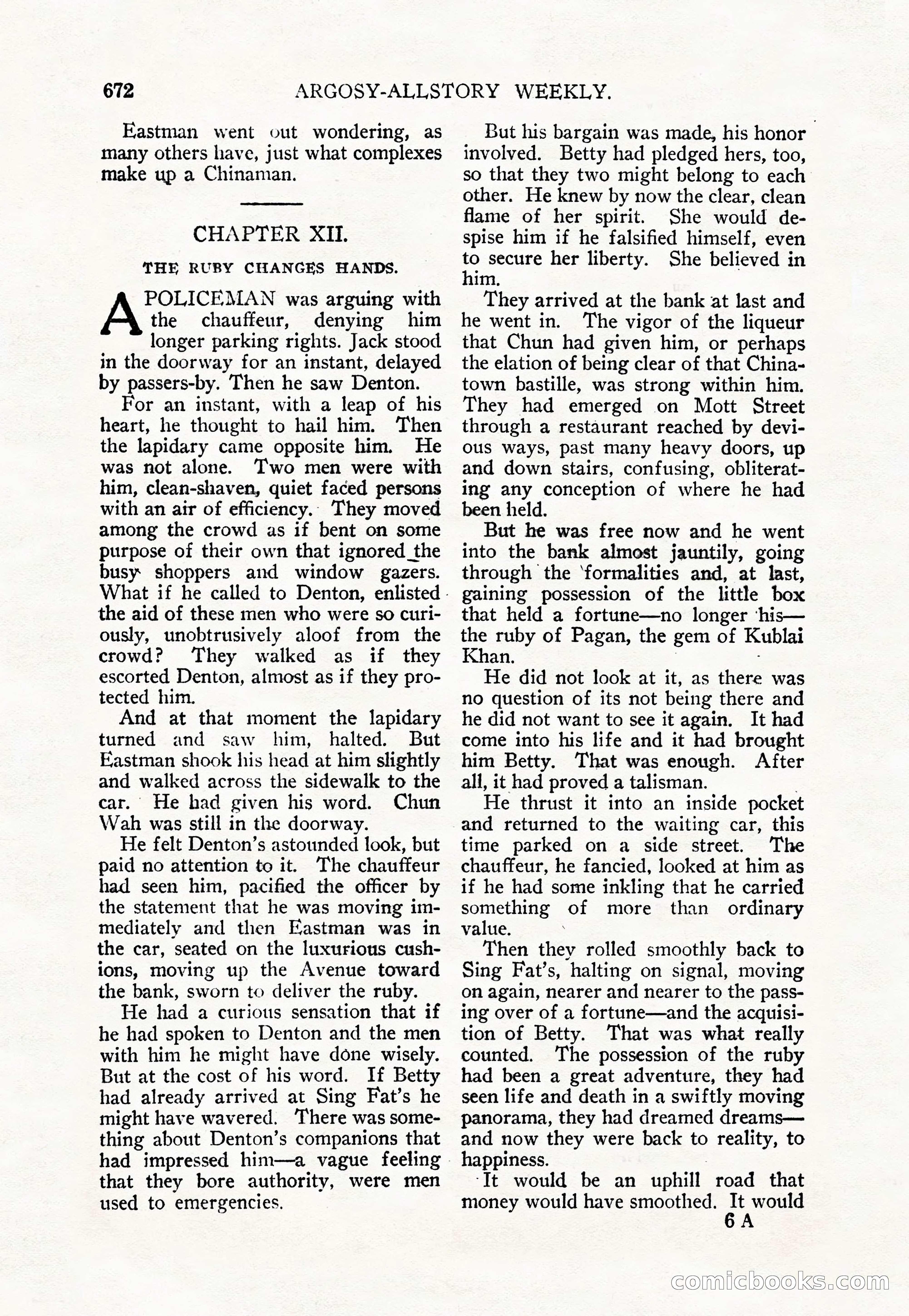 Argosy All-Story Weekly — page 106 of 156