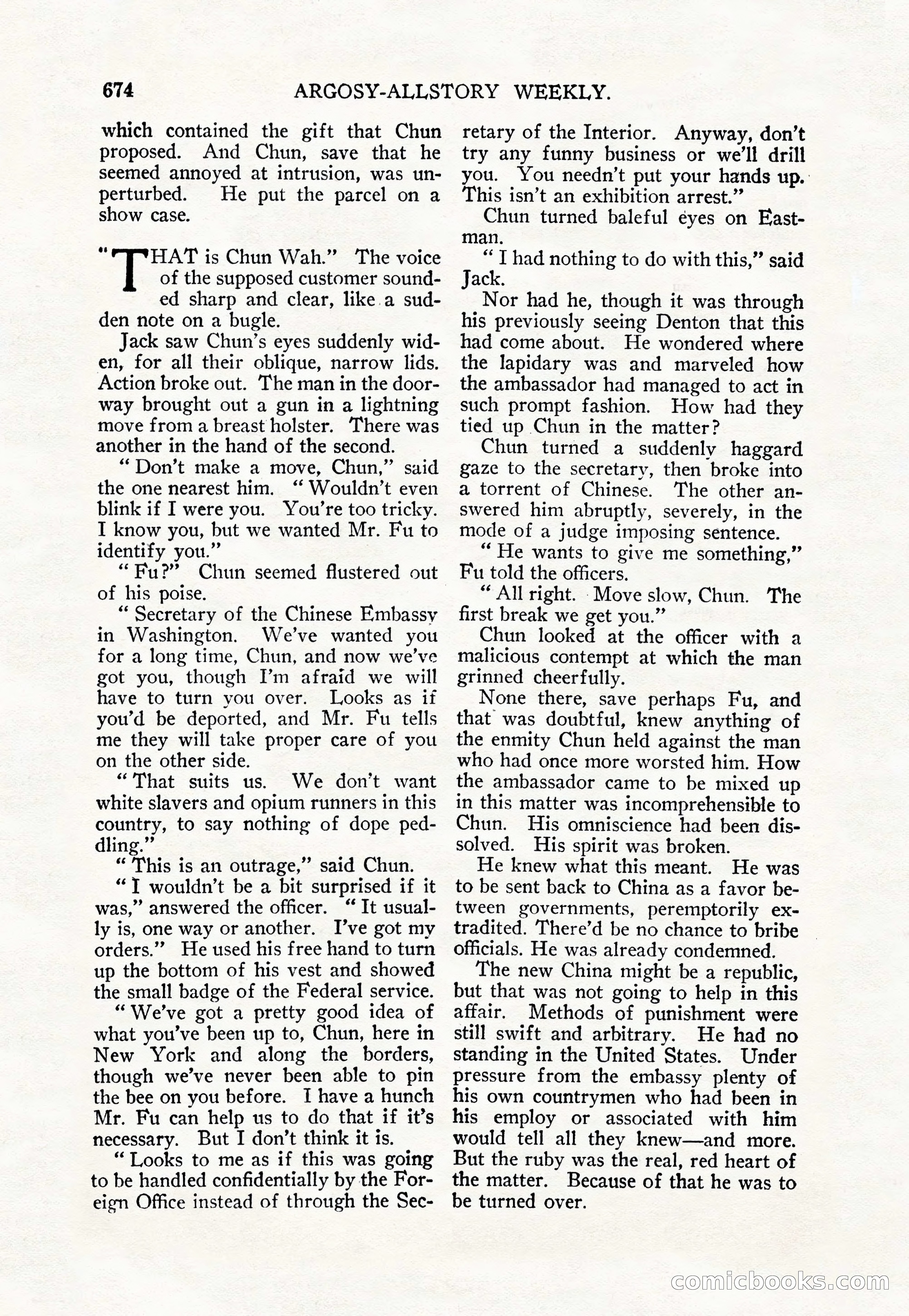 Argosy All-Story Weekly — page 108 of 156