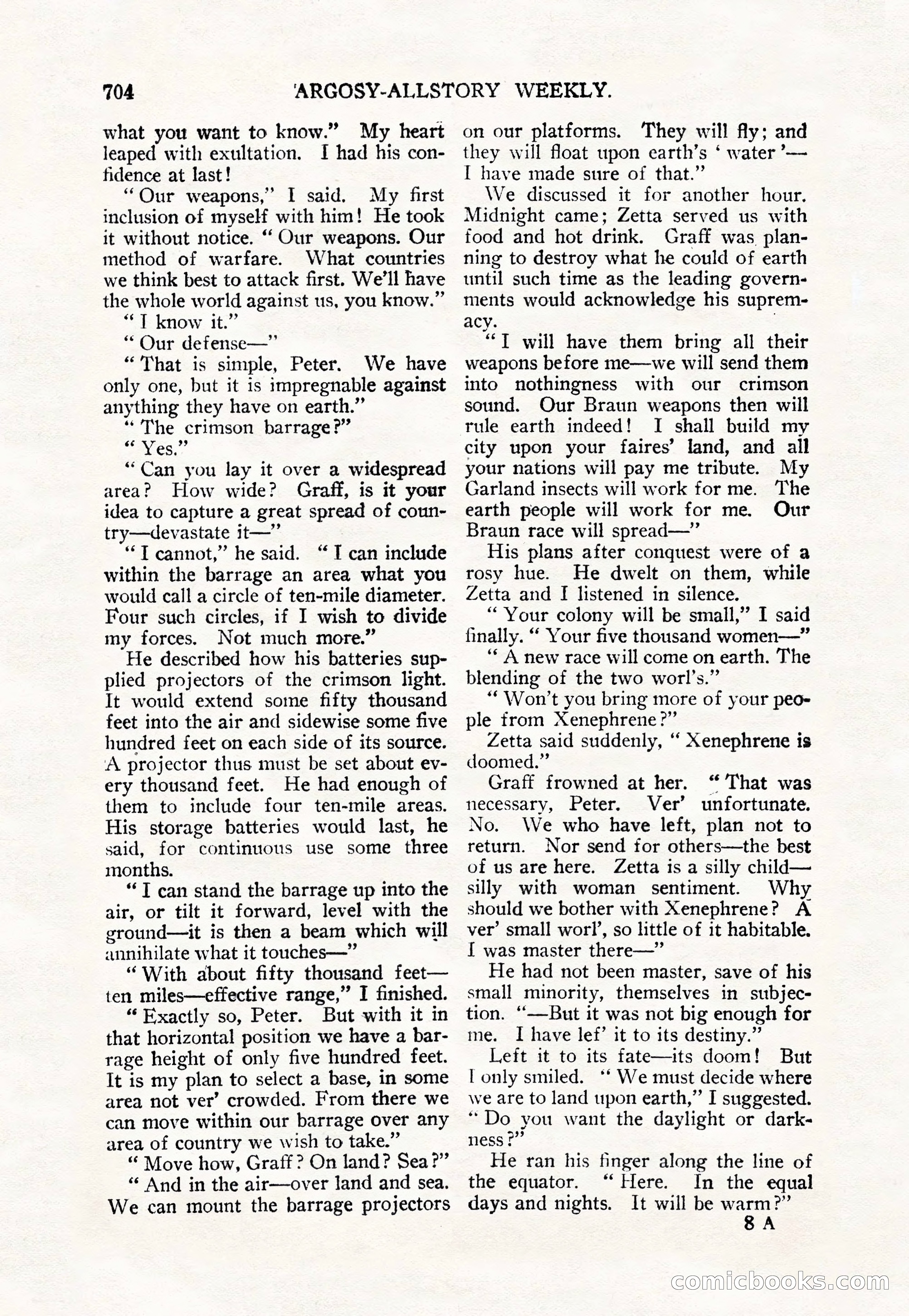 Argosy All-Story Weekly — page 138 of 156