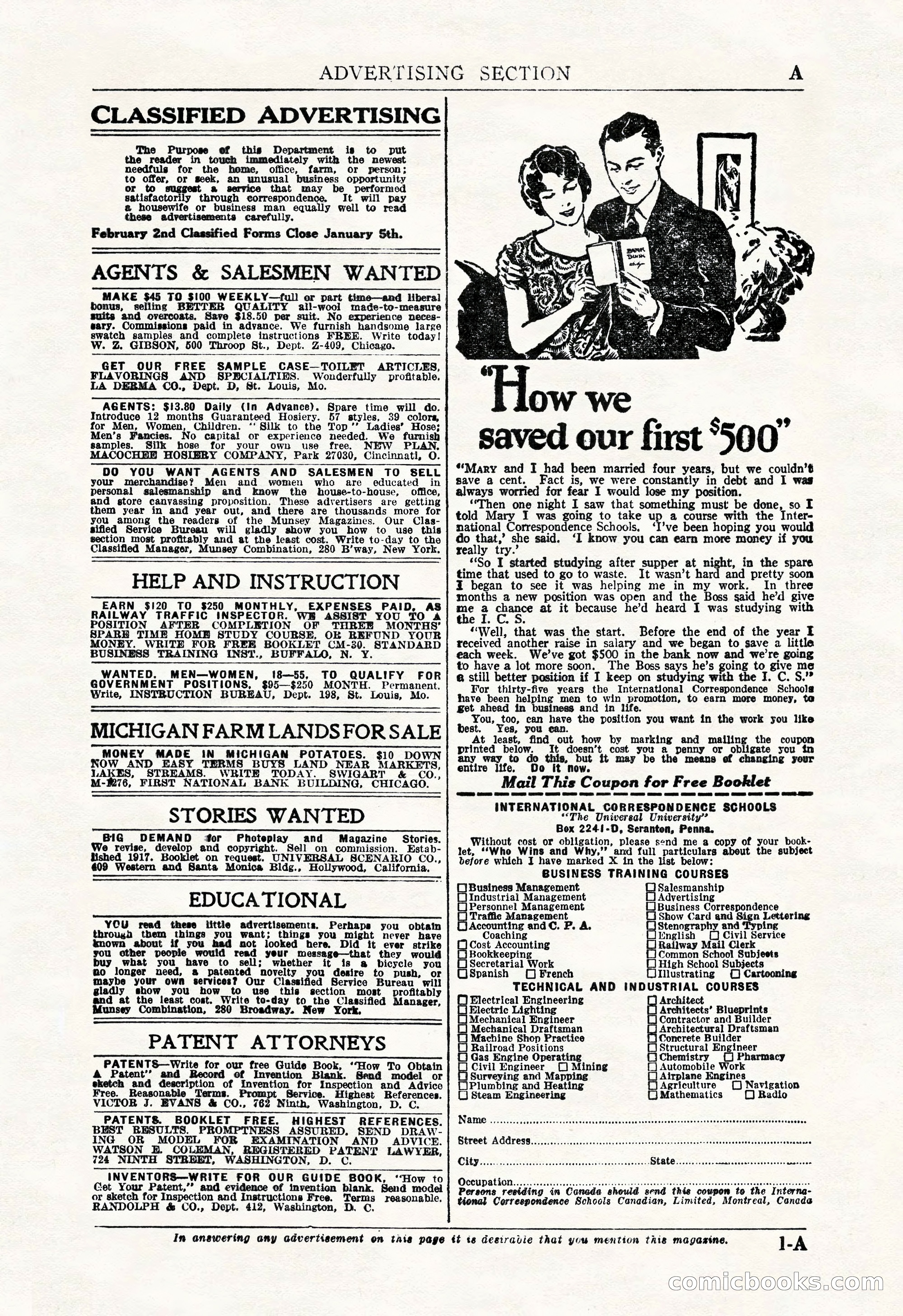 Argosy All-Story Weekly, December 29, 1928 — page 3 of 148
