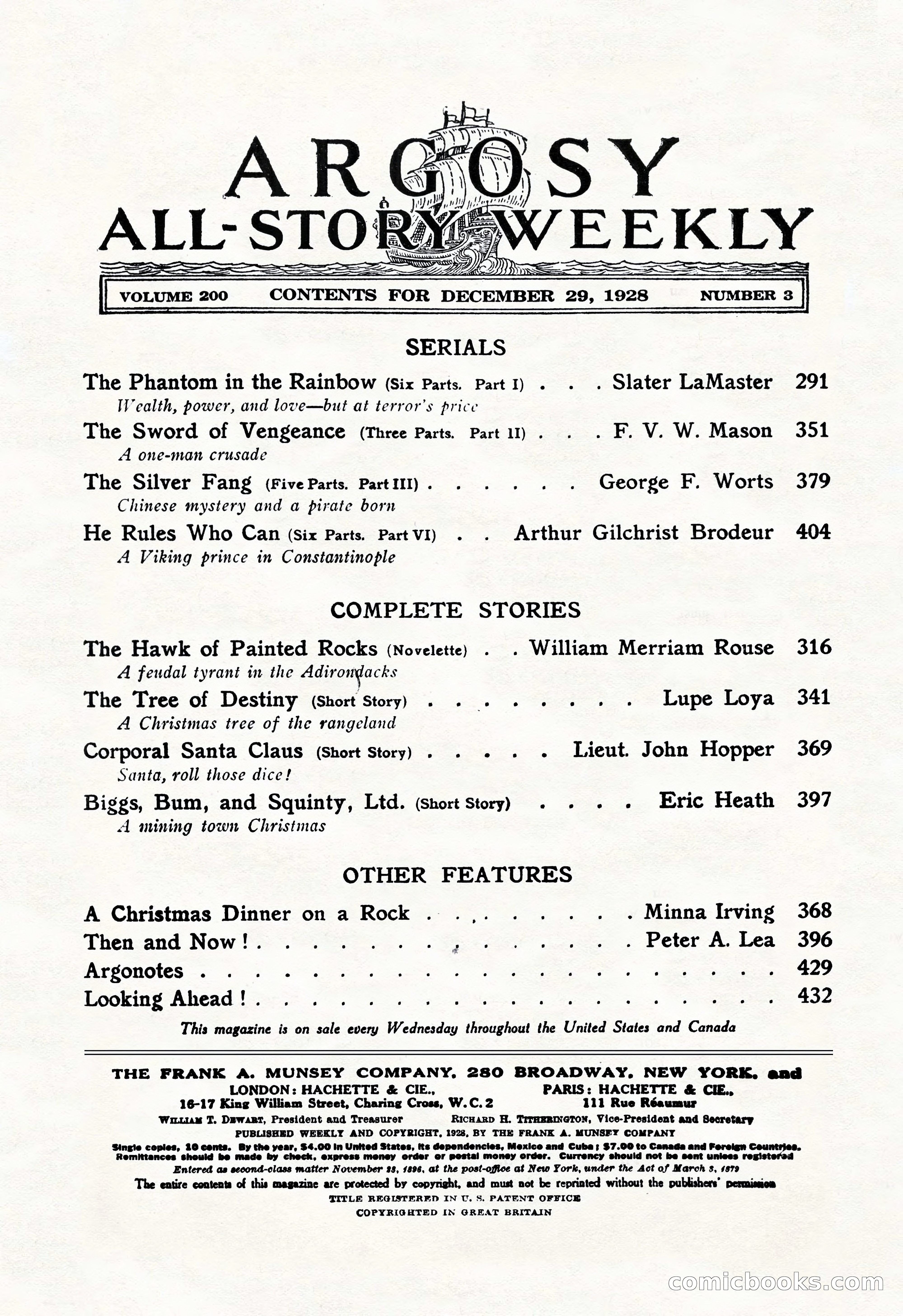 Argosy All-Story Weekly, December 29, 1928 — page 4 of 148