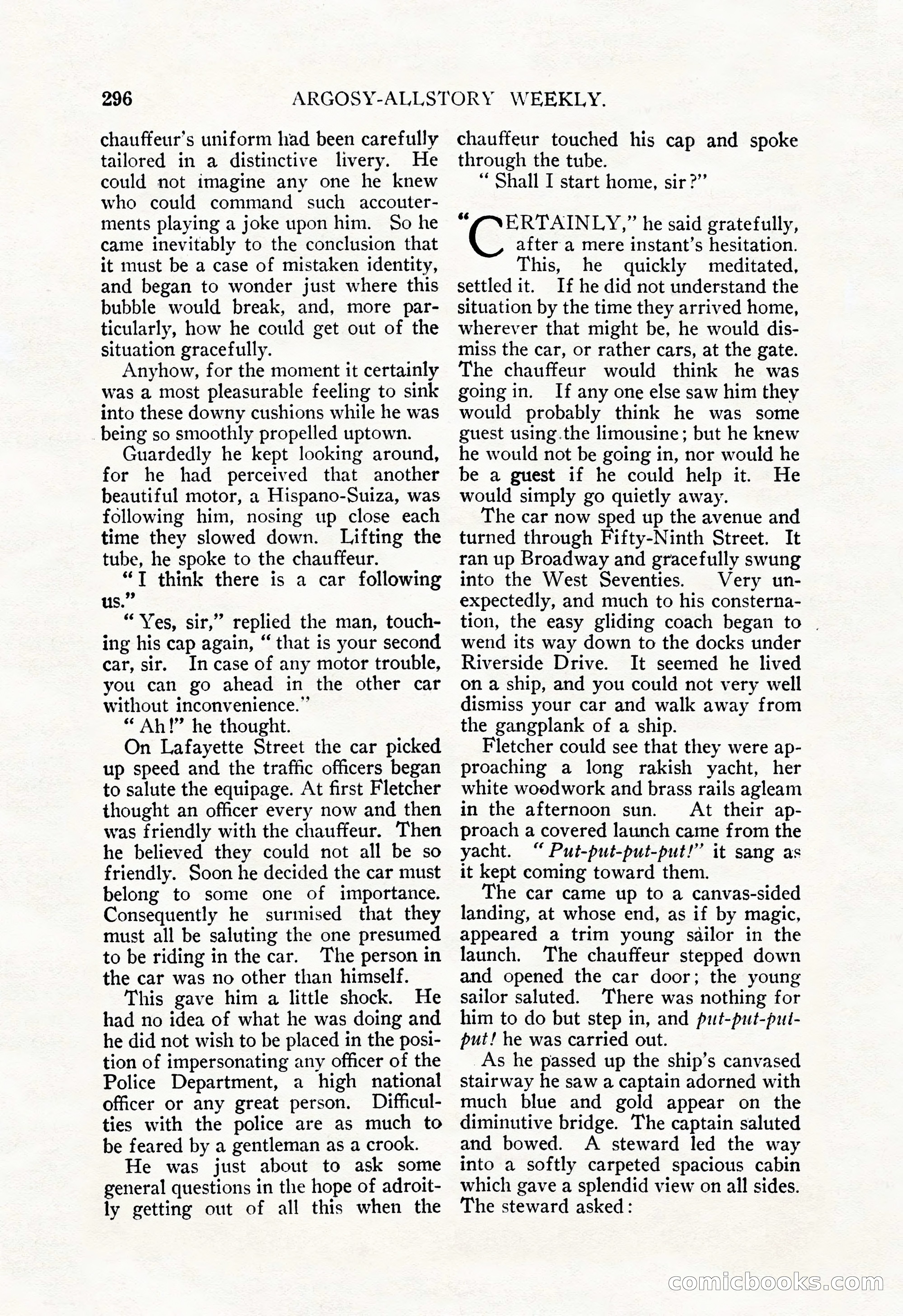 Argosy All-Story Weekly, December 29, 1928 — page 10 of 148
