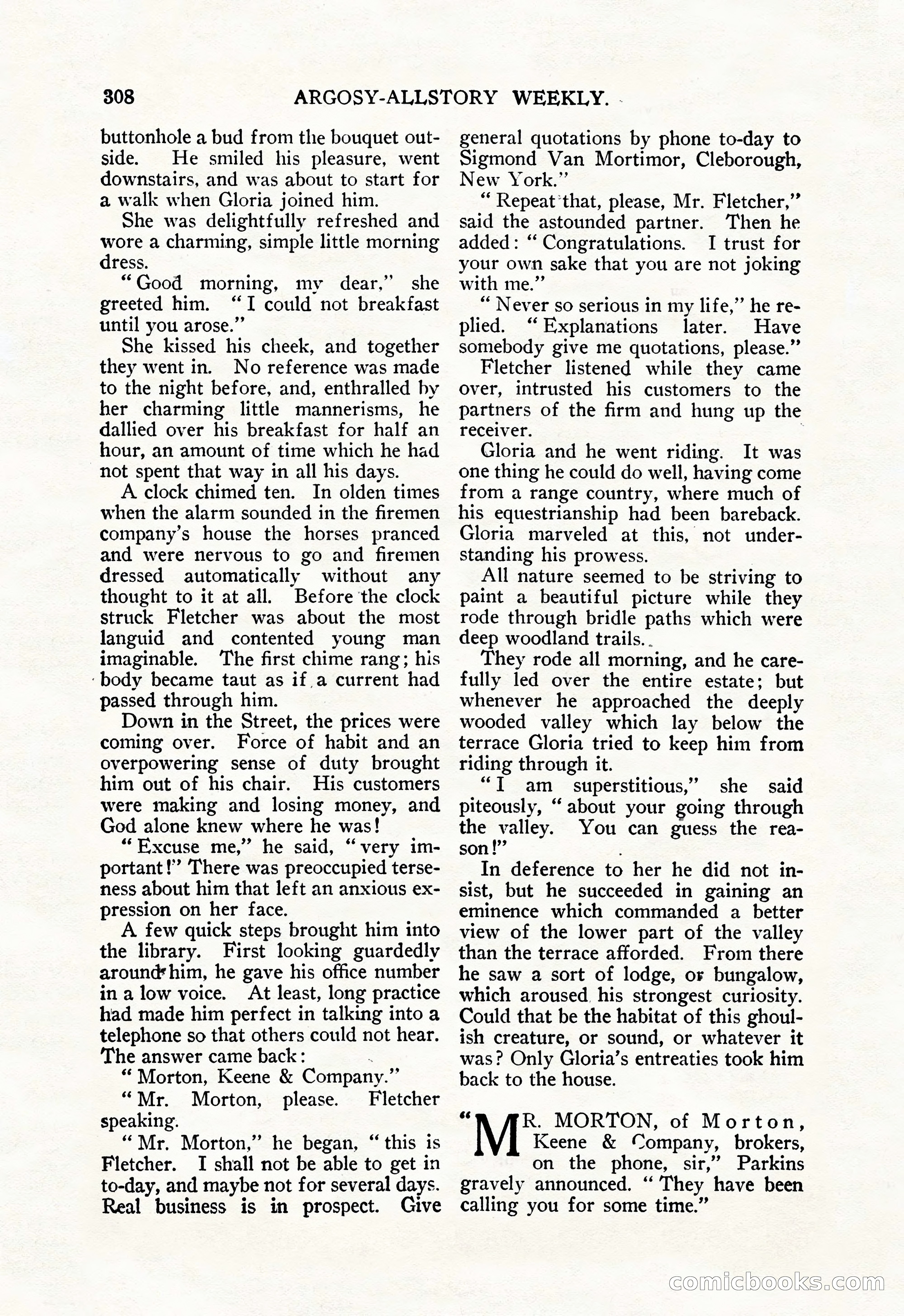 Argosy All-Story Weekly, December 29, 1928 — page 22 of 148