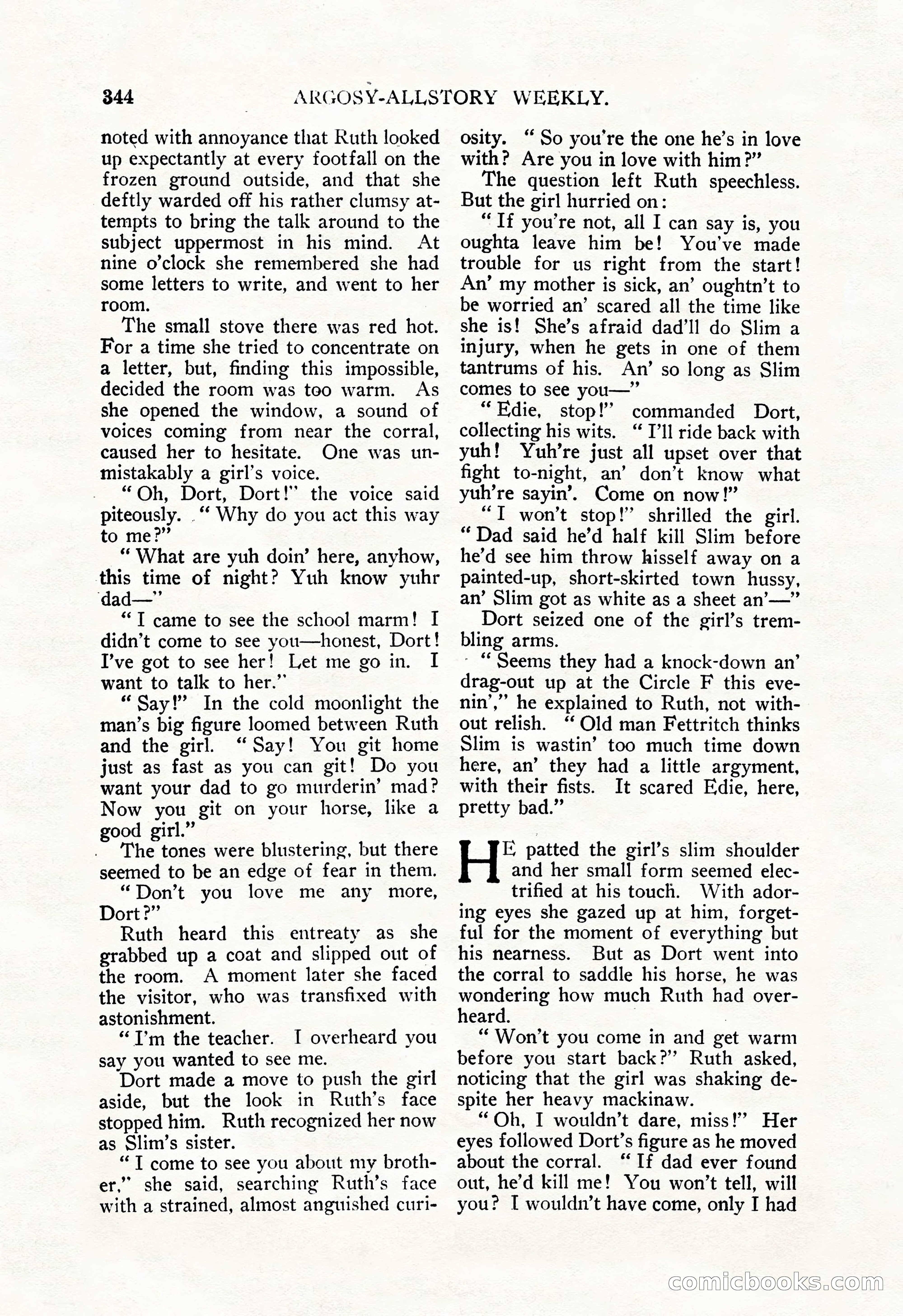 Argosy All-Story Weekly, December 29, 1928 — page 58 of 148