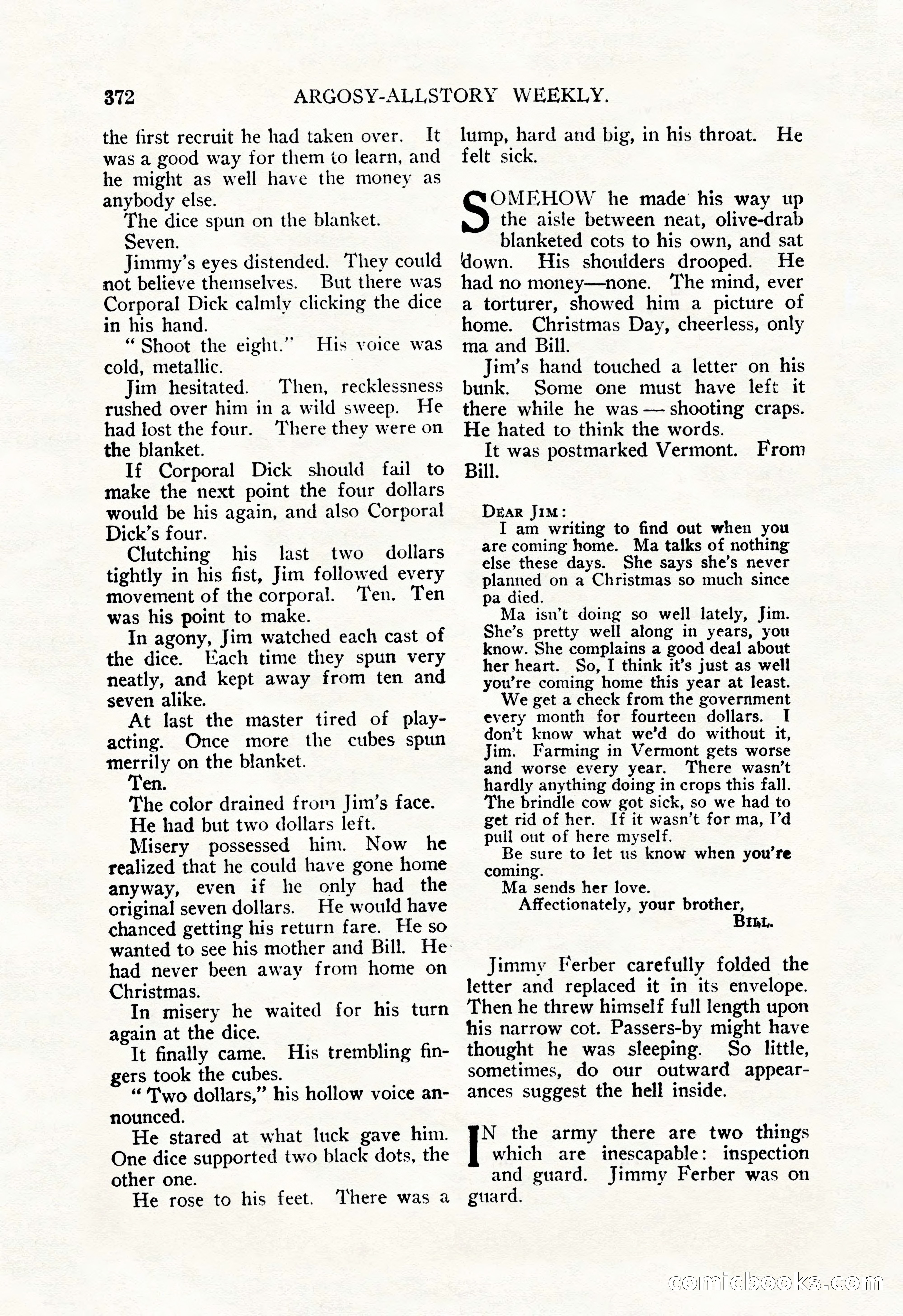 Argosy All-Story Weekly, December 29, 1928 — page 86 of 148