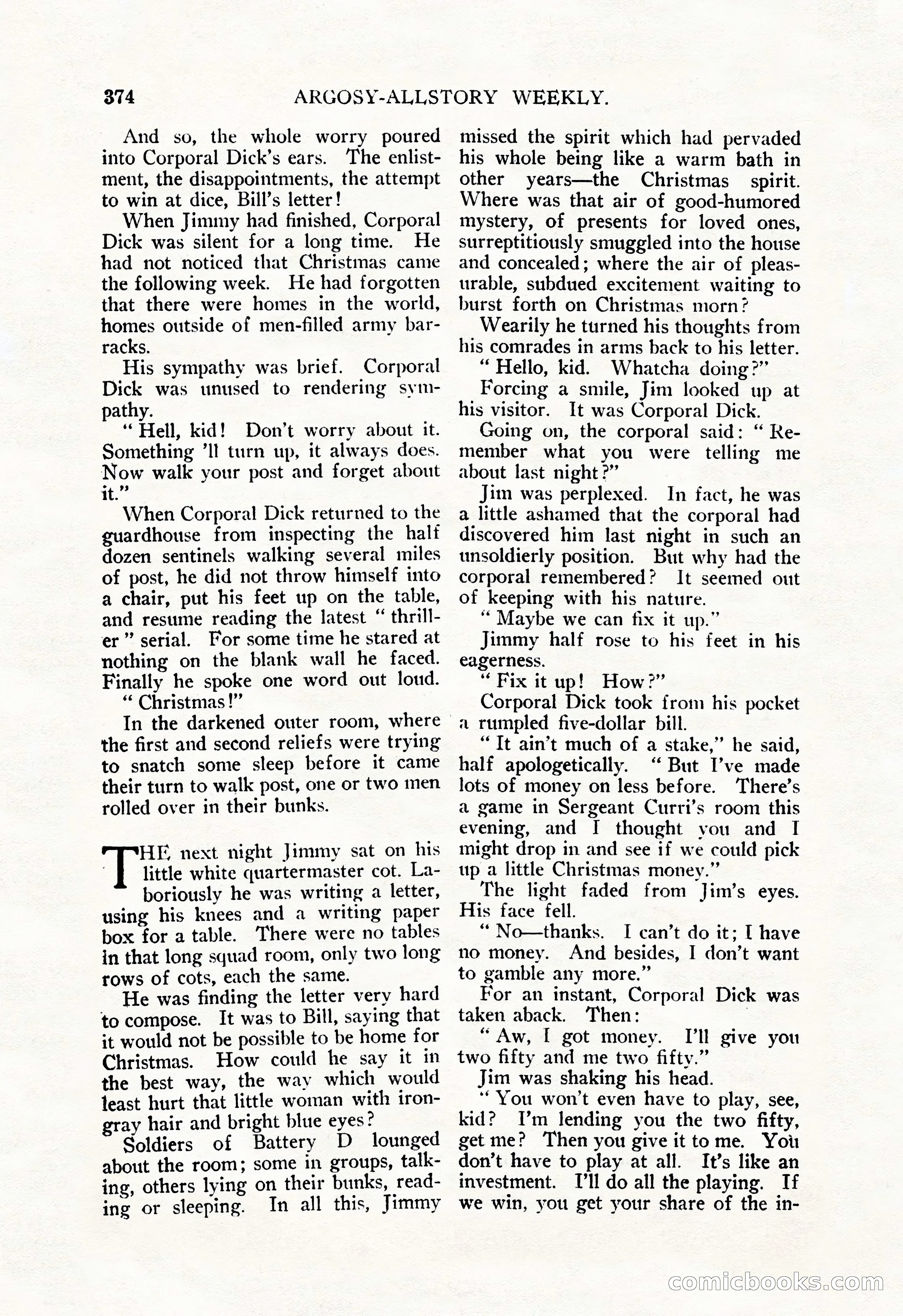 Argosy All-Story Weekly, December 29, 1928 — page 88 of 148