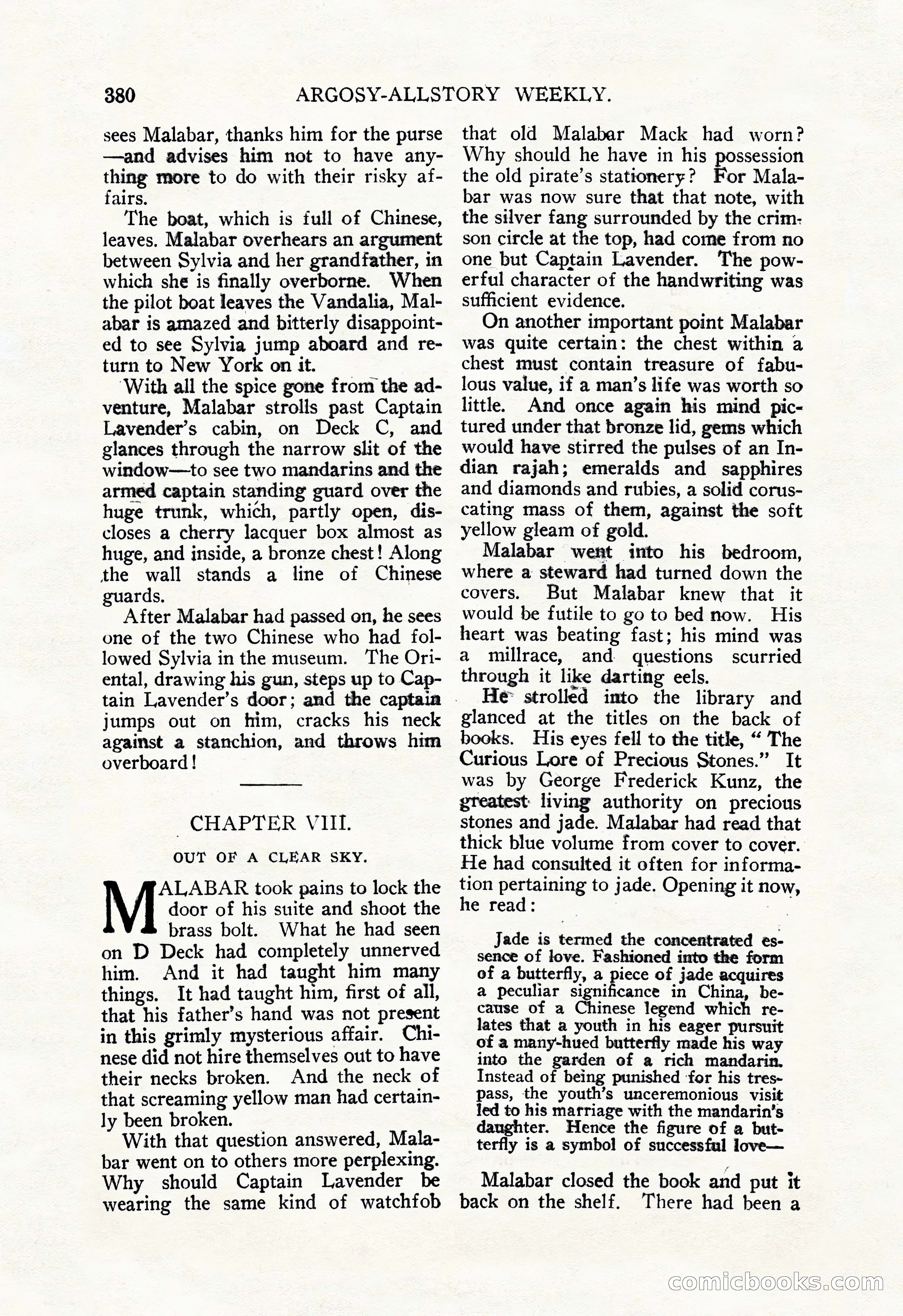 Argosy All-Story Weekly, December 29, 1928 — page 94 of 148