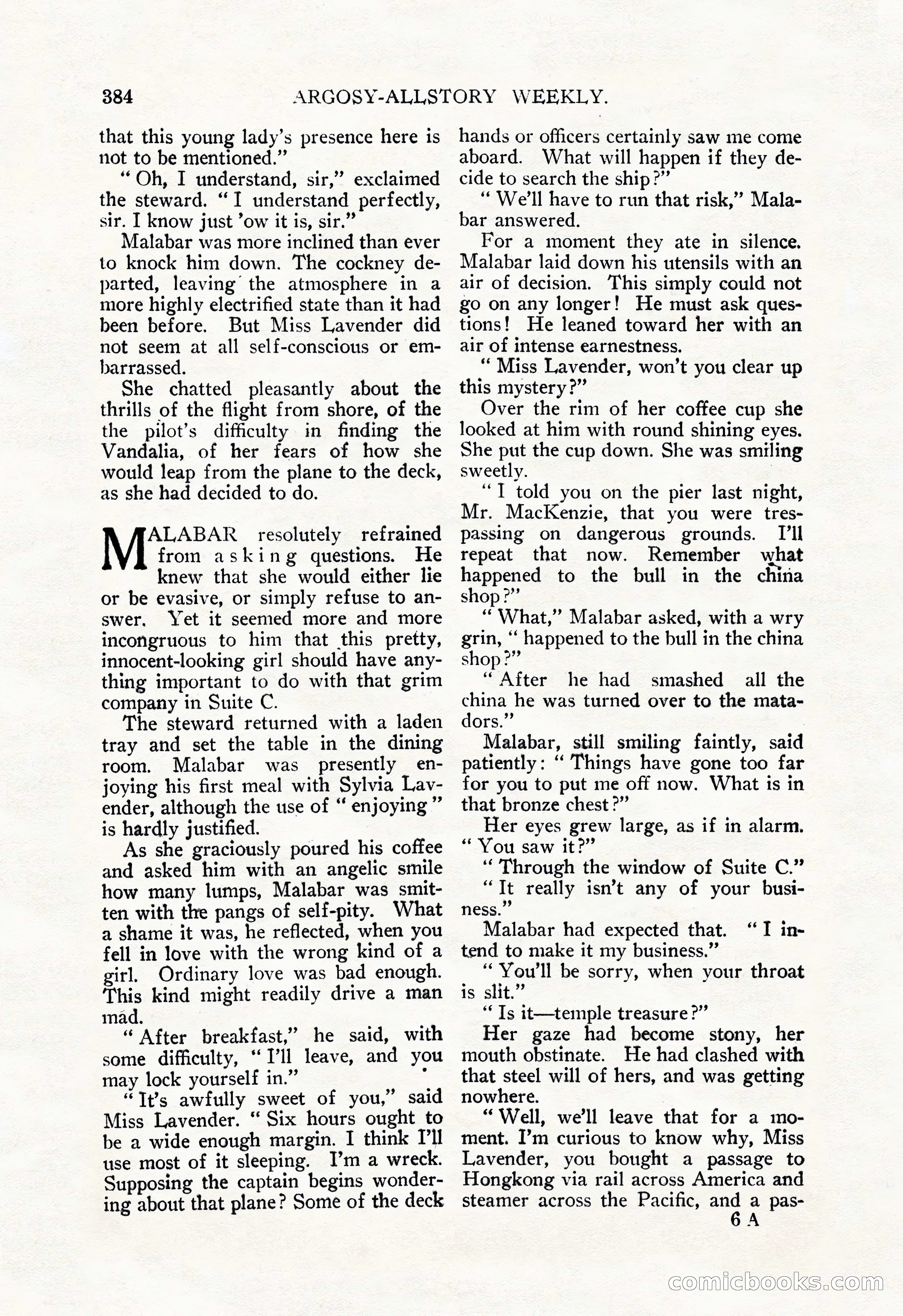 Argosy All-Story Weekly, December 29, 1928 — page 98 of 148