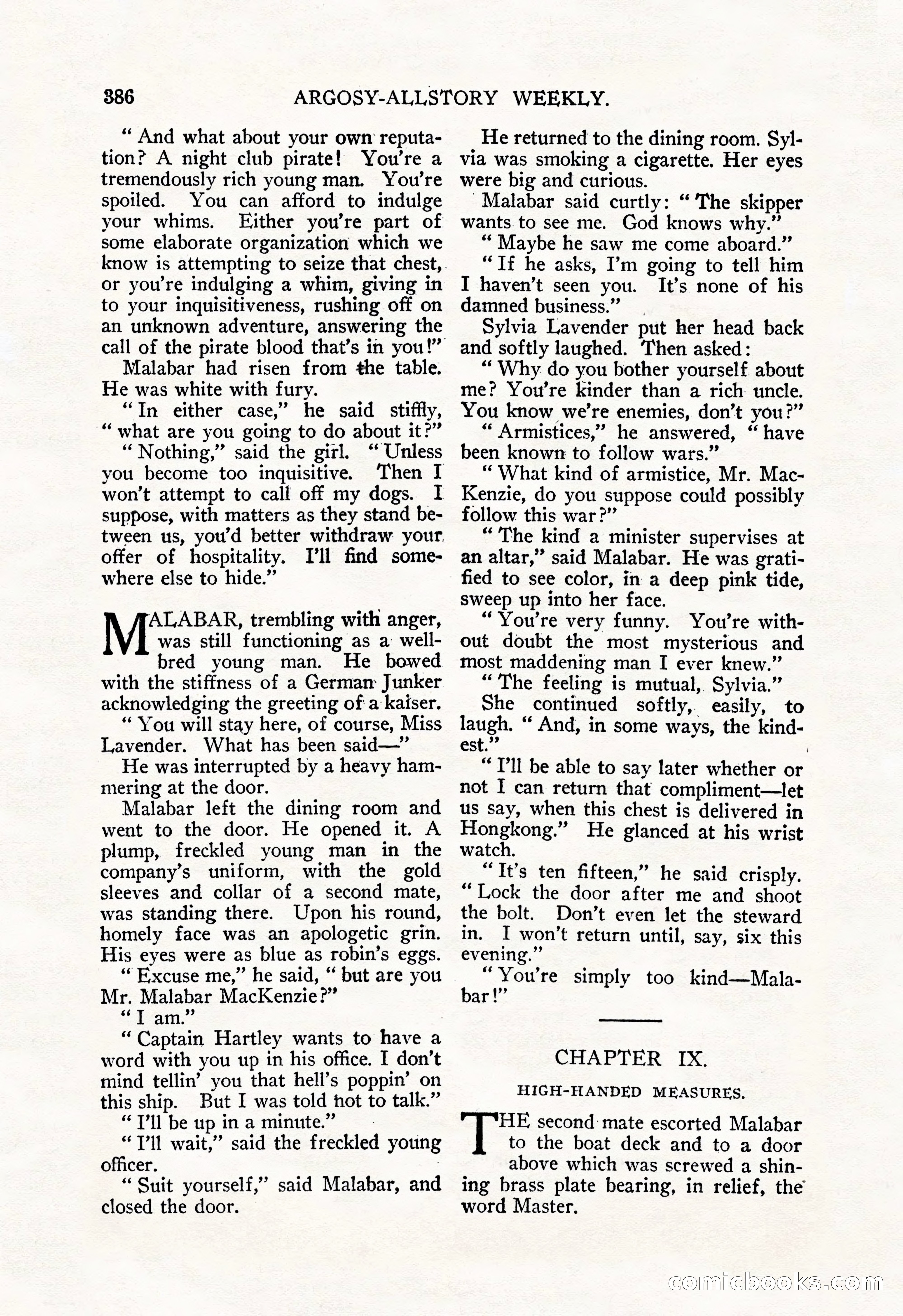 Argosy All-Story Weekly, December 29, 1928 — page 100 of 148