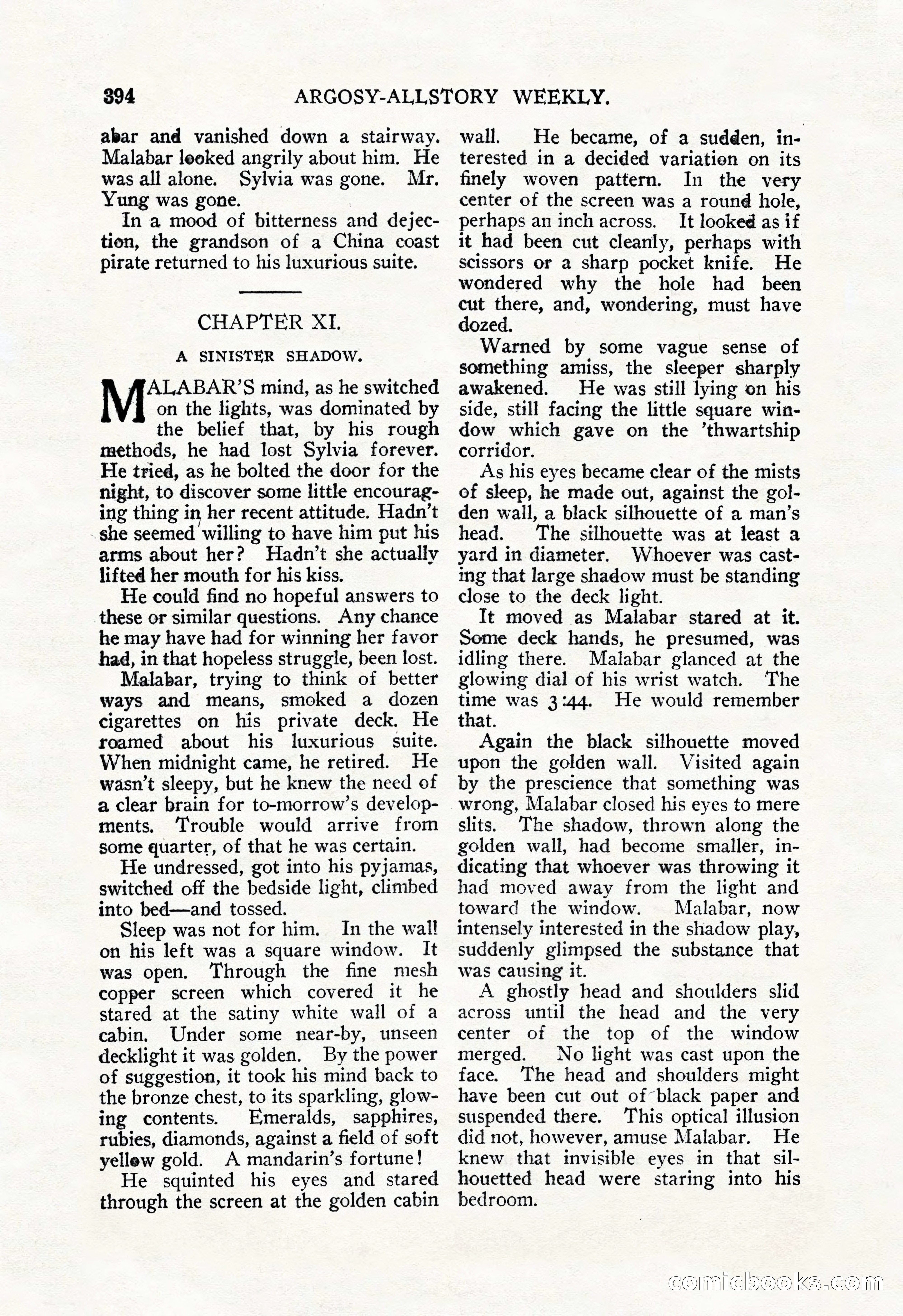 Argosy All-Story Weekly, December 29, 1928 — page 108 of 148