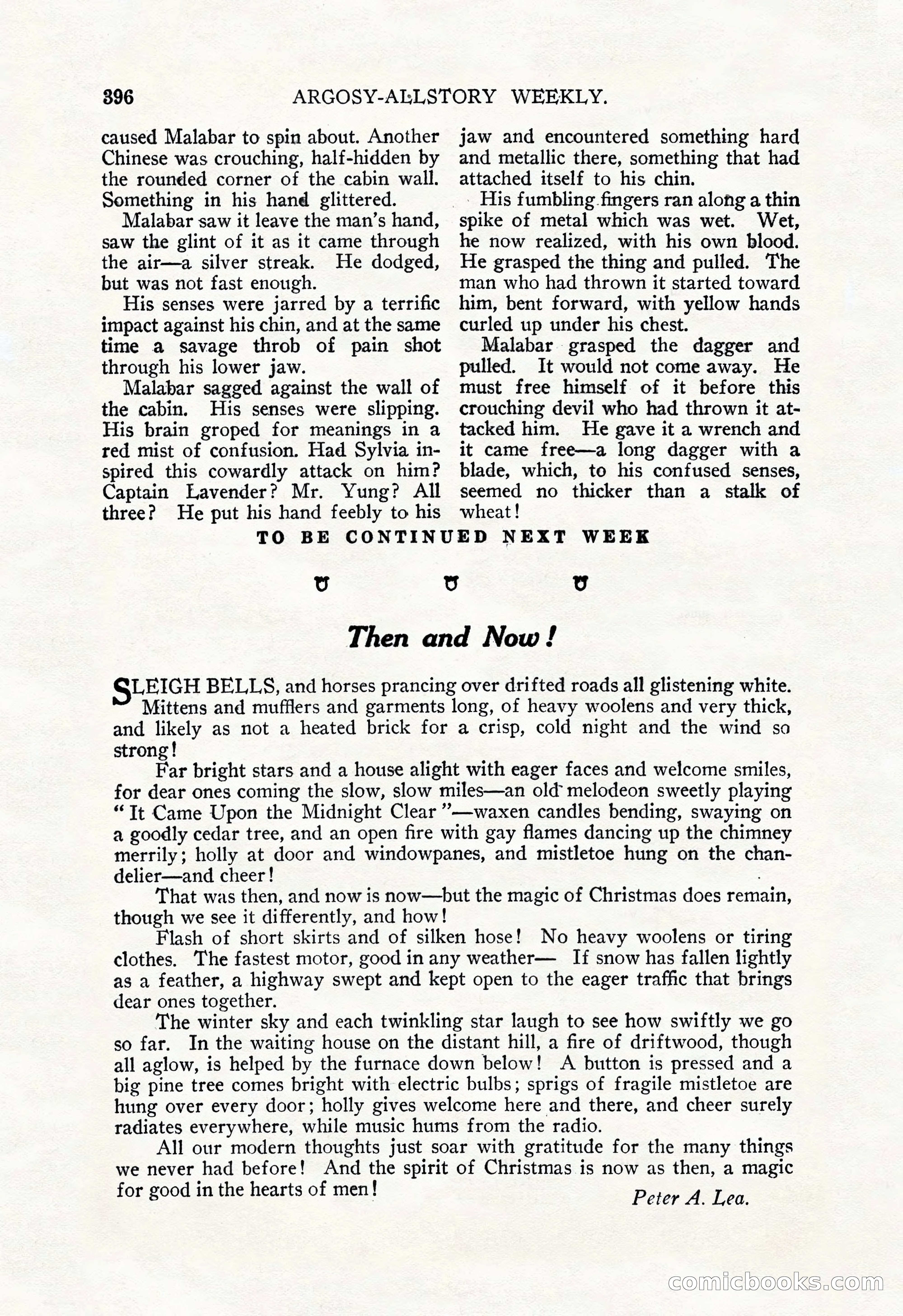 Argosy All-Story Weekly, December 29, 1928 — page 110 of 148