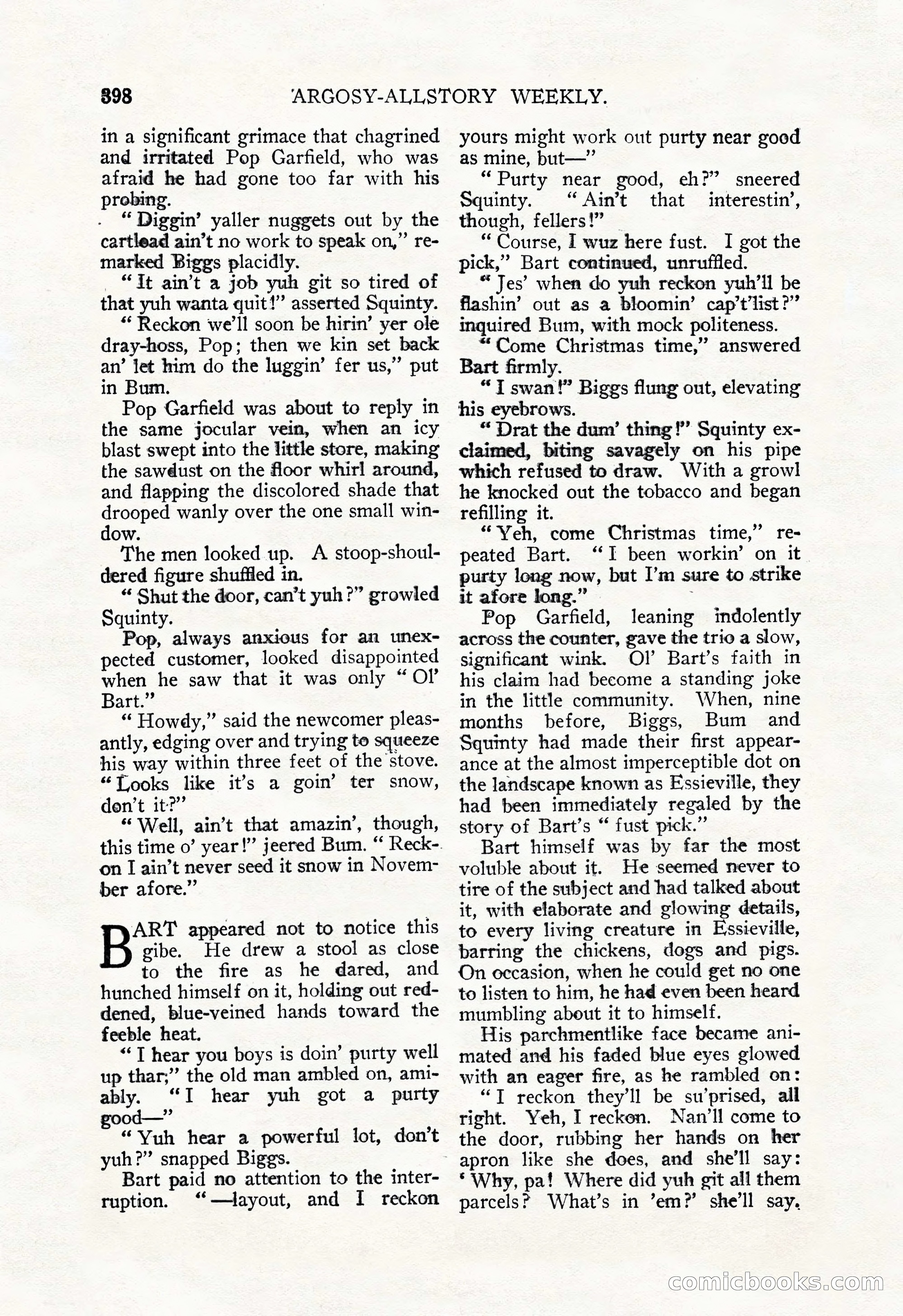 Argosy All-Story Weekly, December 29, 1928 — page 112 of 148