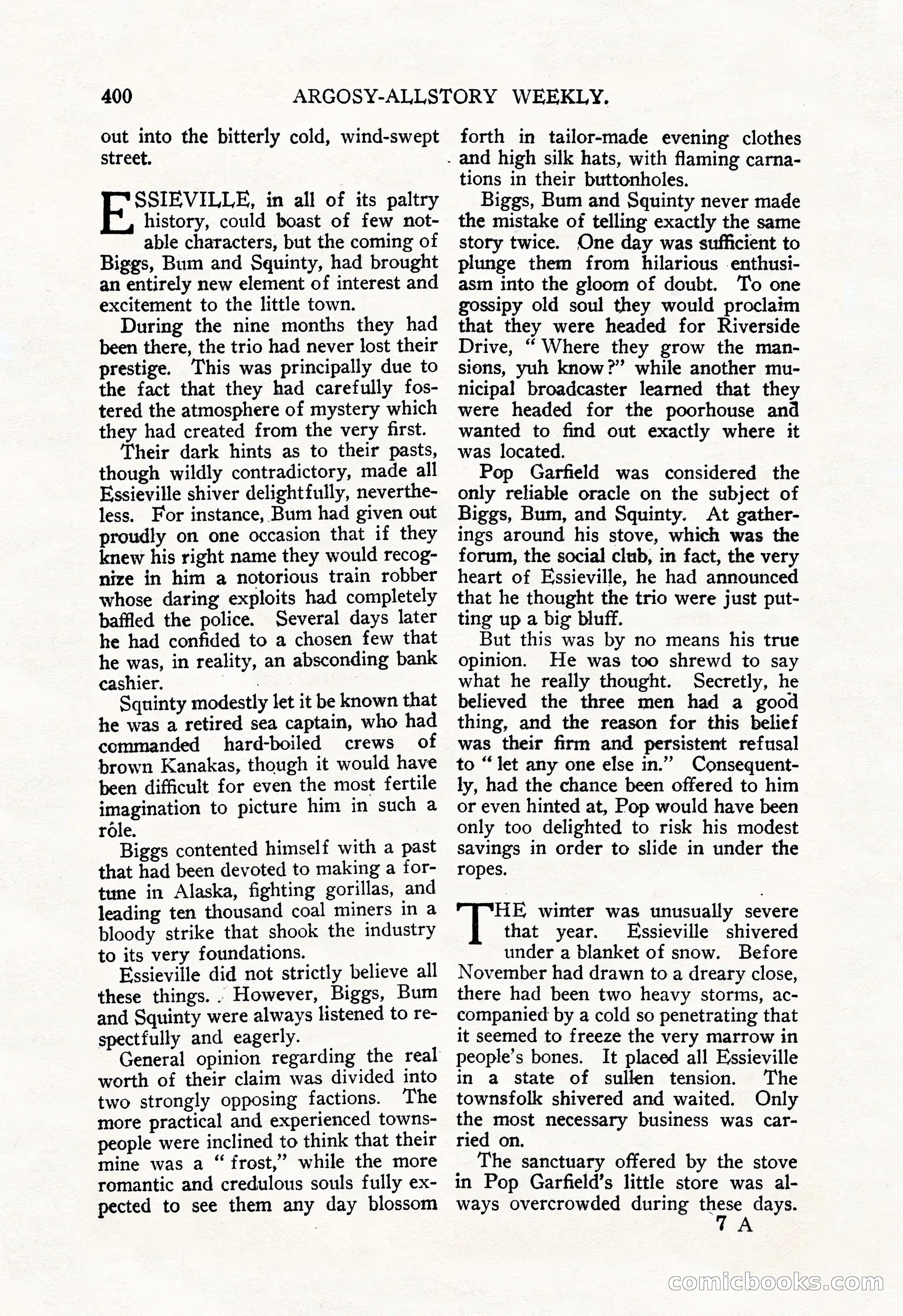 Argosy All-Story Weekly, December 29, 1928 — page 114 of 148