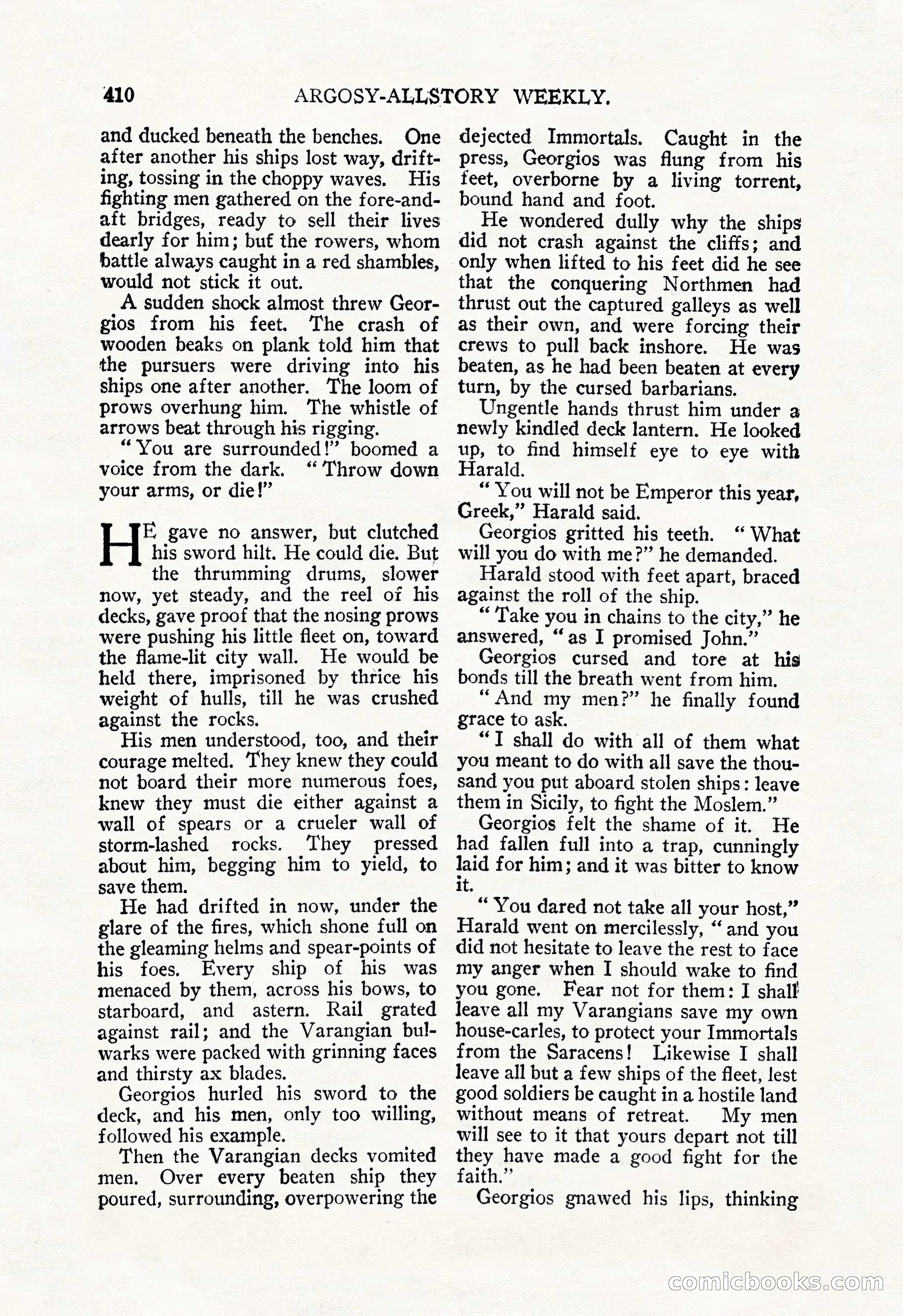 Argosy All-Story Weekly, December 29, 1928 — page 124 of 148